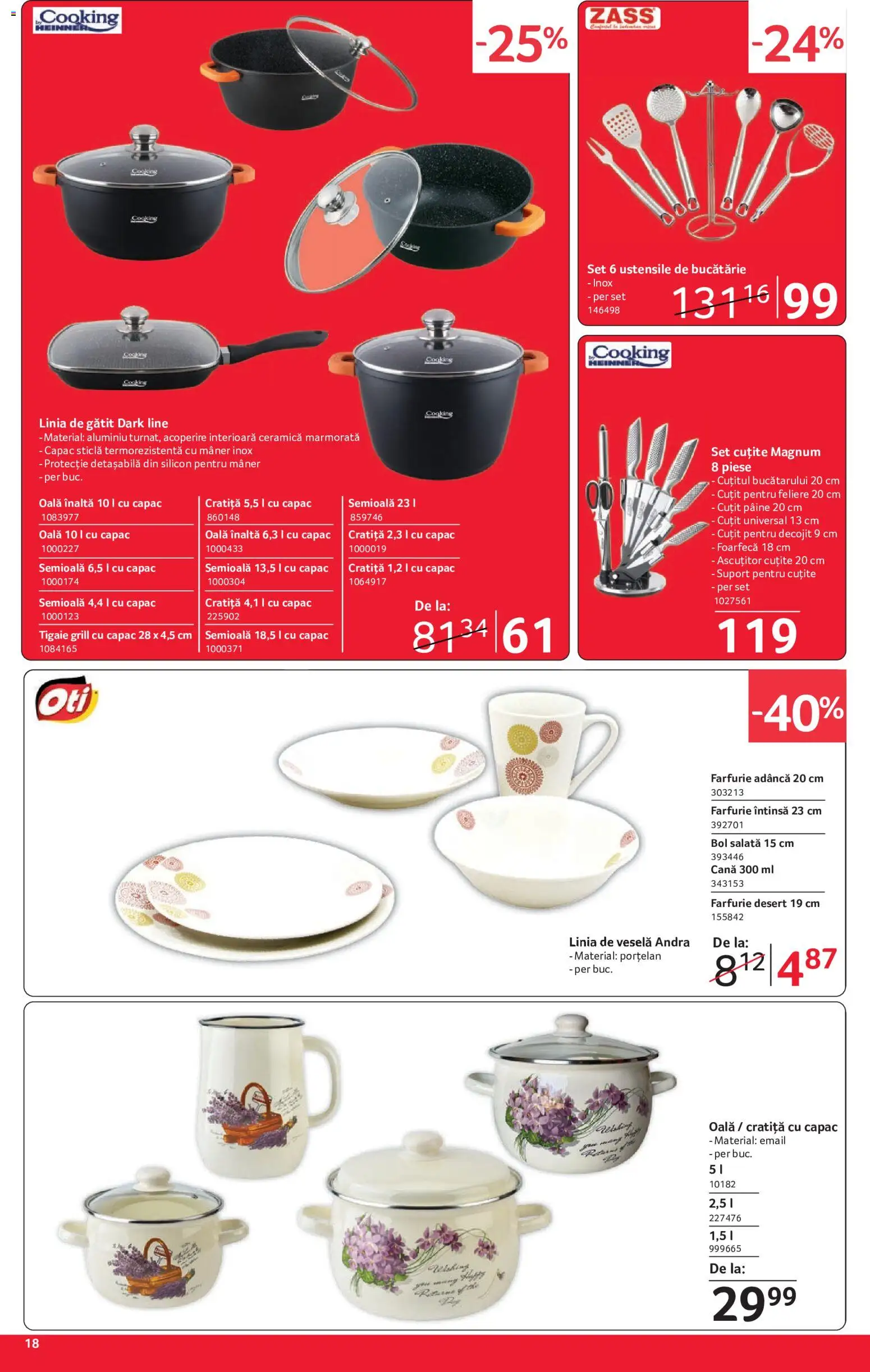 Catalog Selgros 4 - 16 Septembrie 2026 | Pagina 18 | Produse: Bol, Mâner, Cuțit, Farfurie