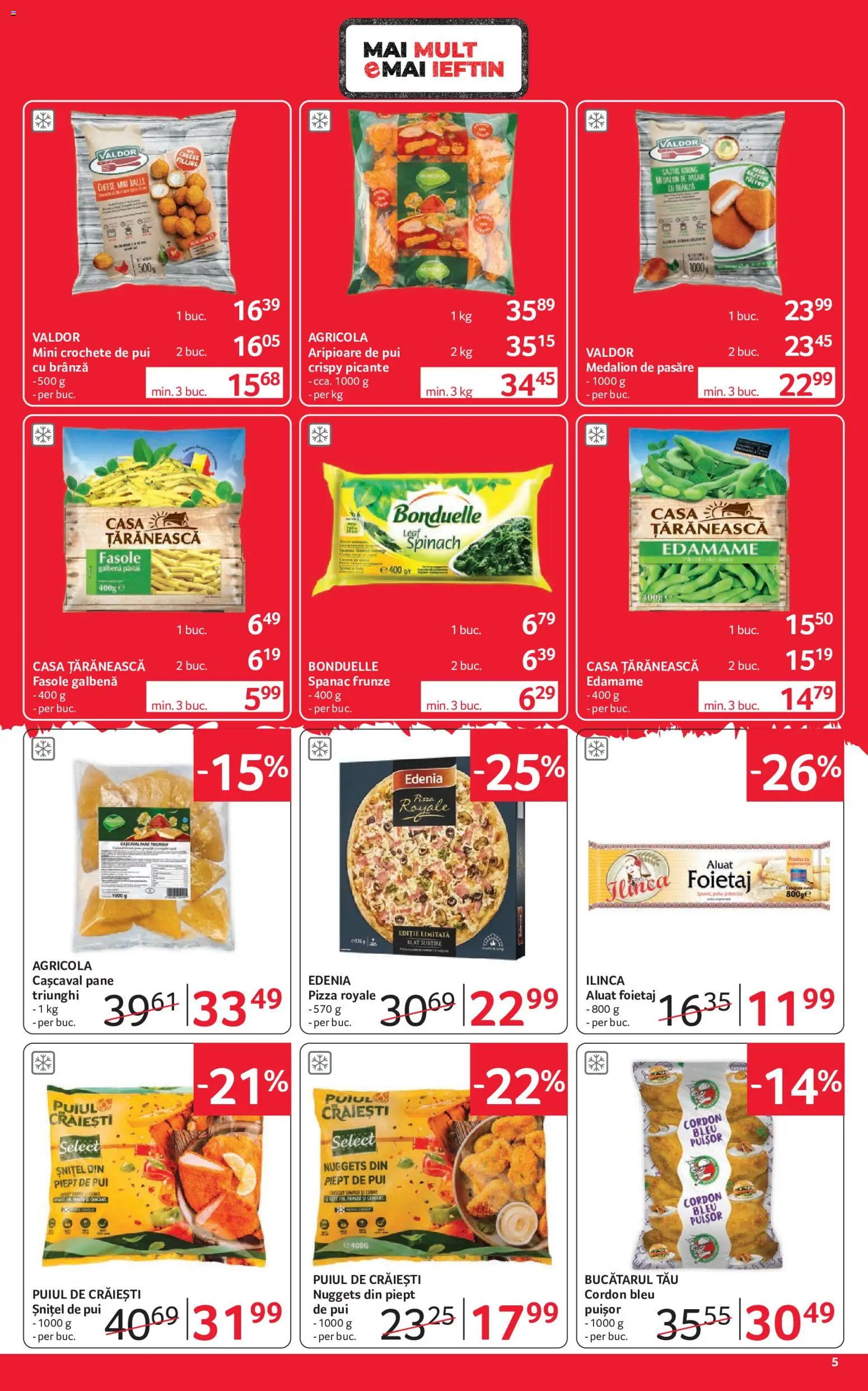 Catalog Selgros 4 - 16 Septembrie 2026 | Pagina 5 | Produse: Agricola, Pui, Crochete, Pizza