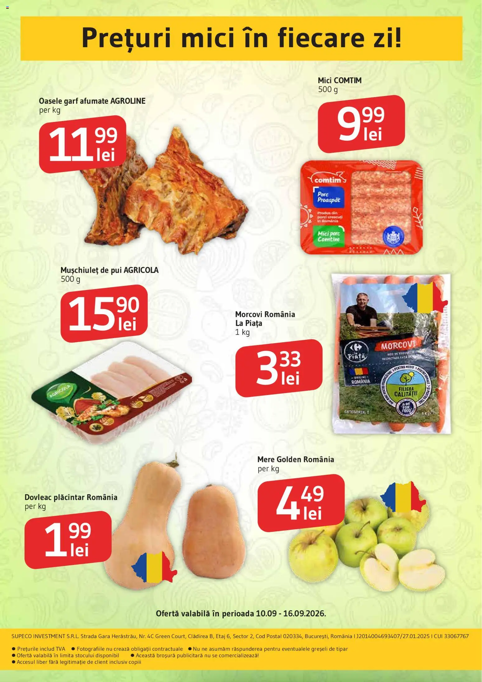 Catalog Supeco 10 - 15 Septembrie 2026 | Pagina 2 | Produse: Dovleac, Agricola, Pui, Mici