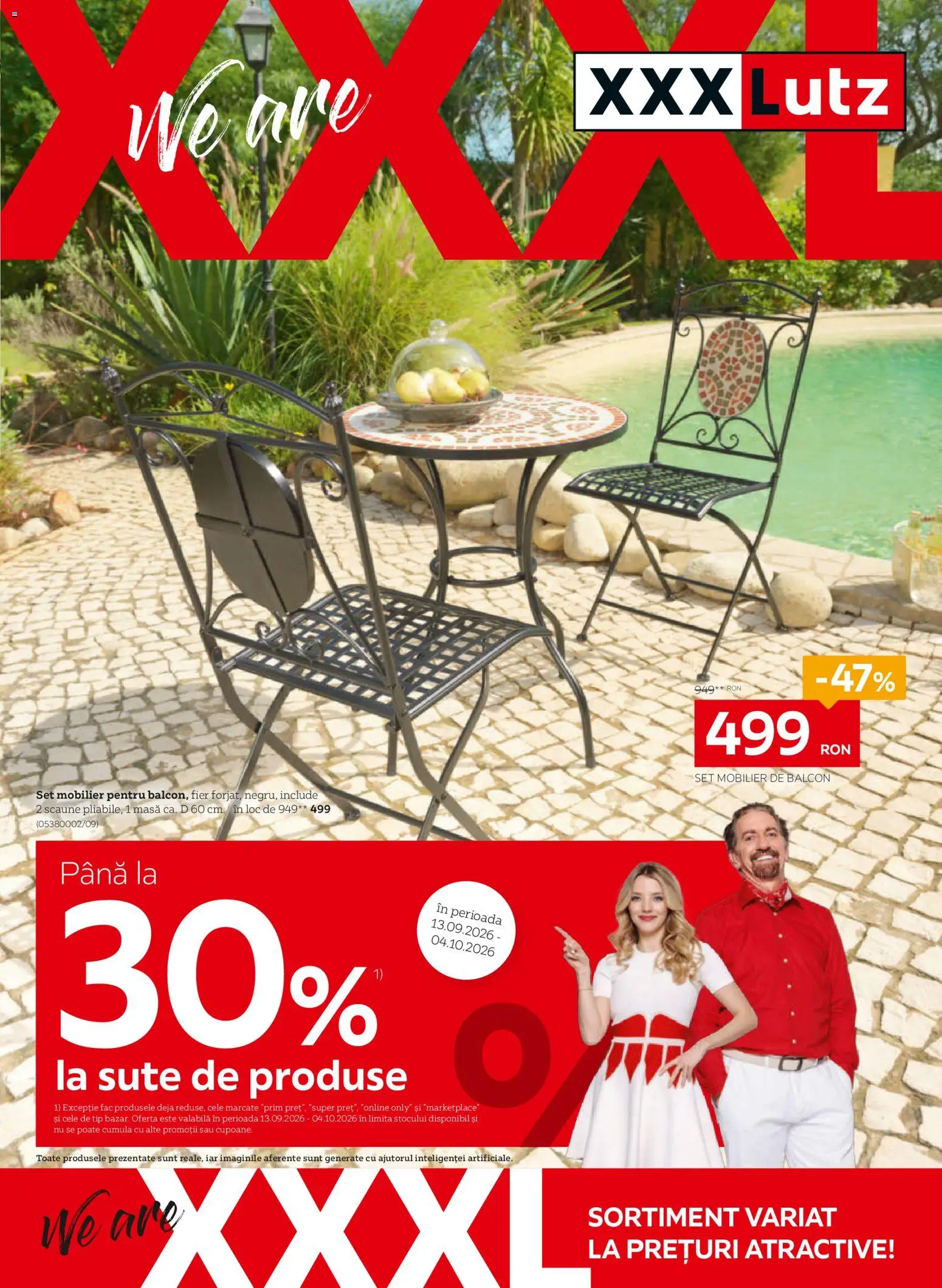 Catalog XXXLutz 7 Septembrie - 3 Octombrie 2026 | Pagina 1 | Produse: Fier, Masă, Tip, Scaune