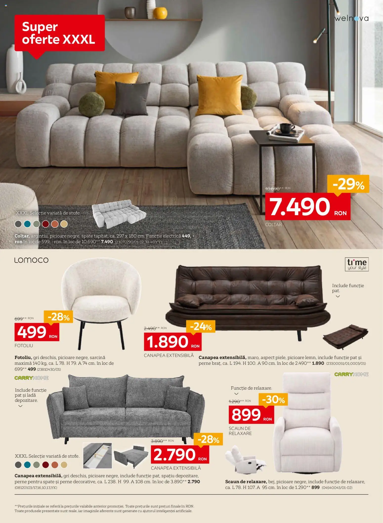 Catalog XXXLutz 7 Septembrie - 3 Octombrie 2026 | Pagina 4 | Produse: Style, Perne, Canapea, Scaun