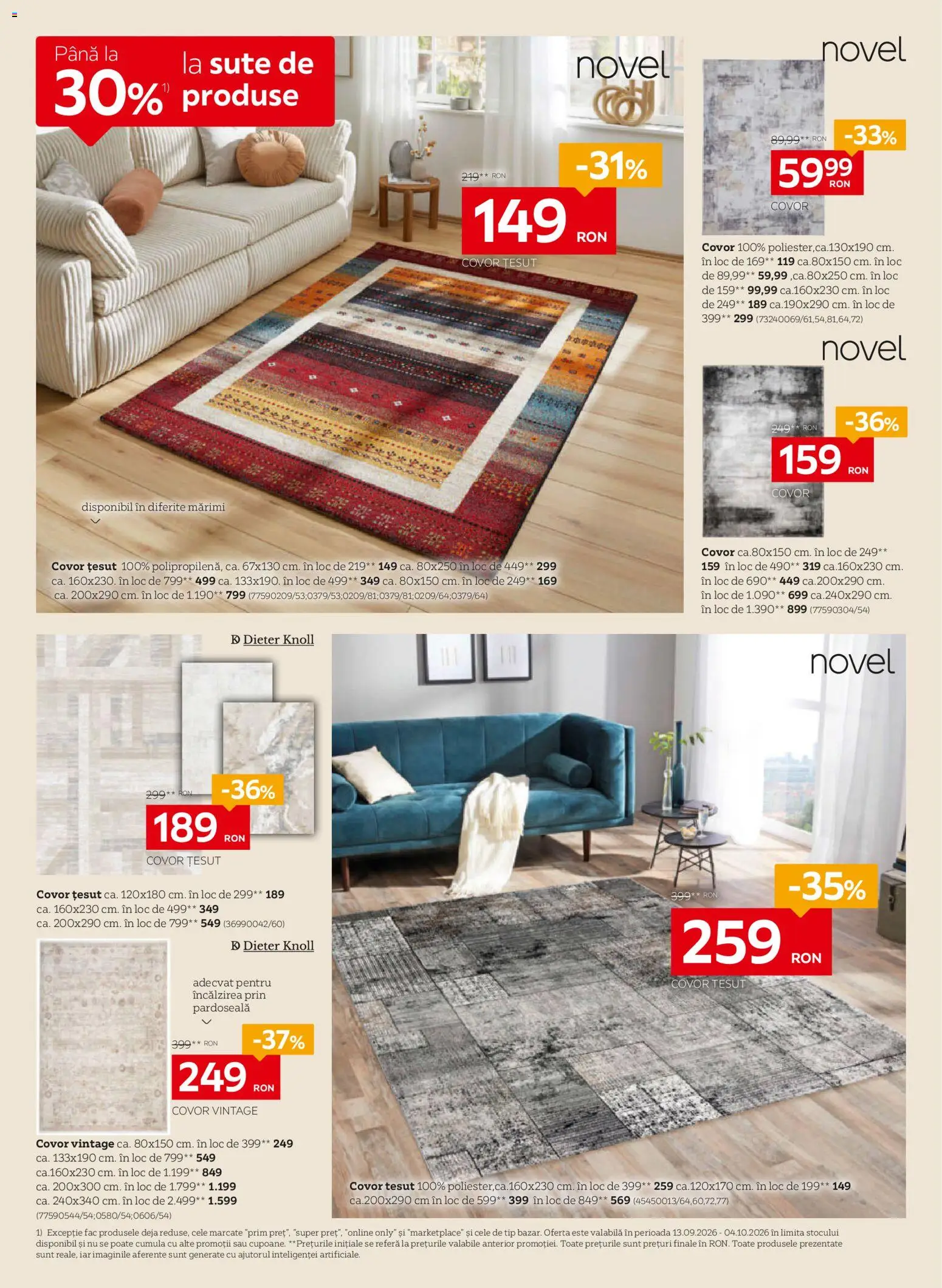 Catalog XXXLutz 7 Septembrie - 3 Octombrie 2026 | Pagina 6 | Produse: Covor, Pardoseală, Tip