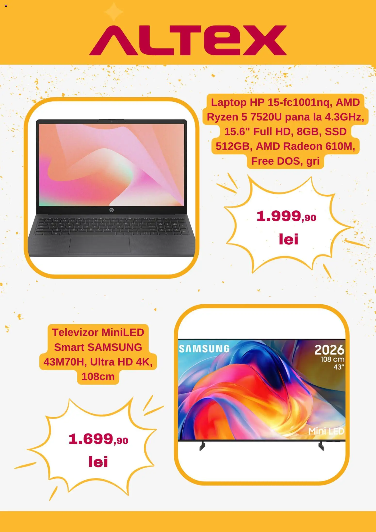 Catalog Altex 10 - 22 Septembrie 2026 | Pagina 3 | Produse: Laptop, Televizor, LED