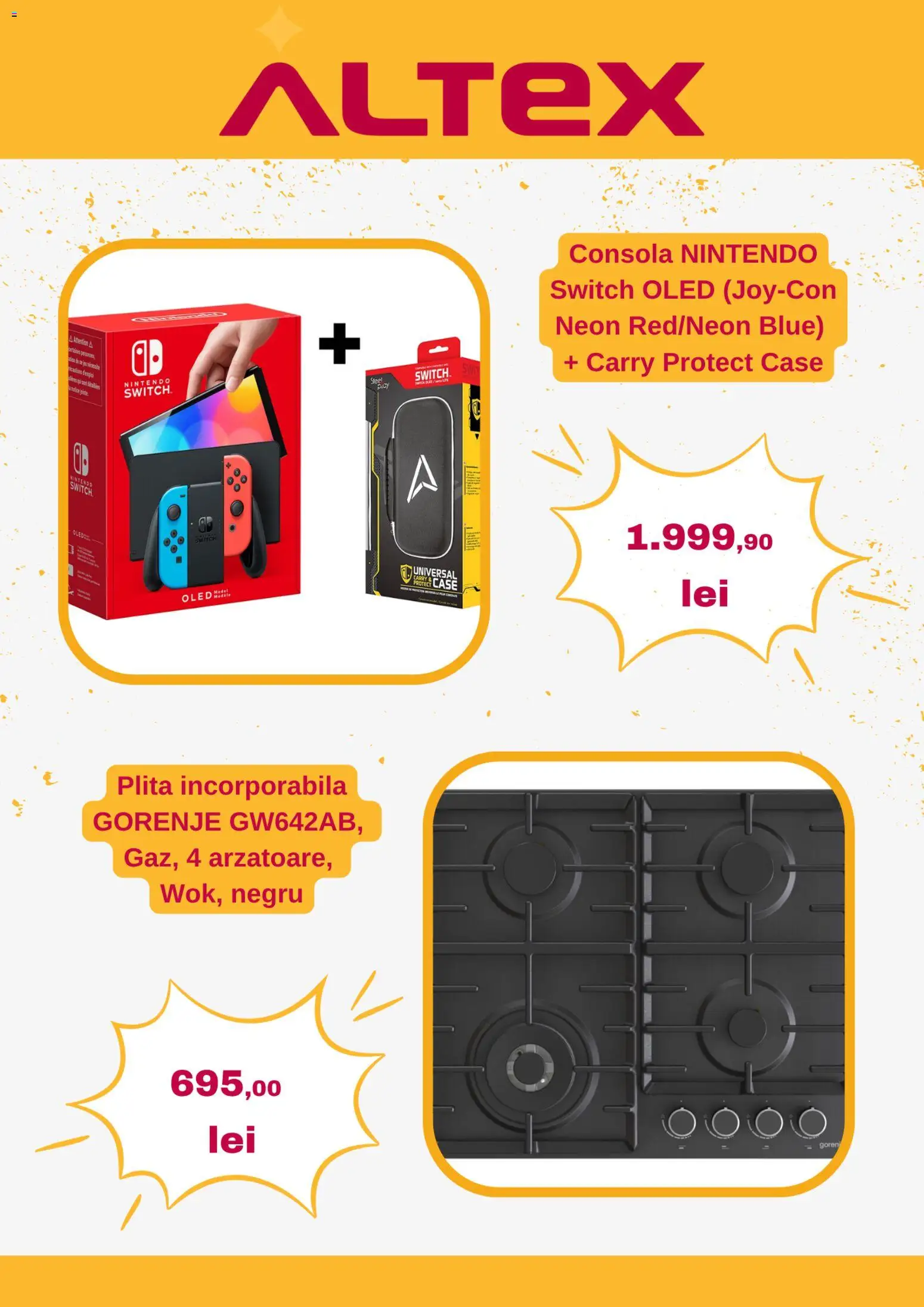 Catalog Altex 10 - 22 Septembrie 2026 | Pagina 4 | Produse: Plită, Nintendo Switch