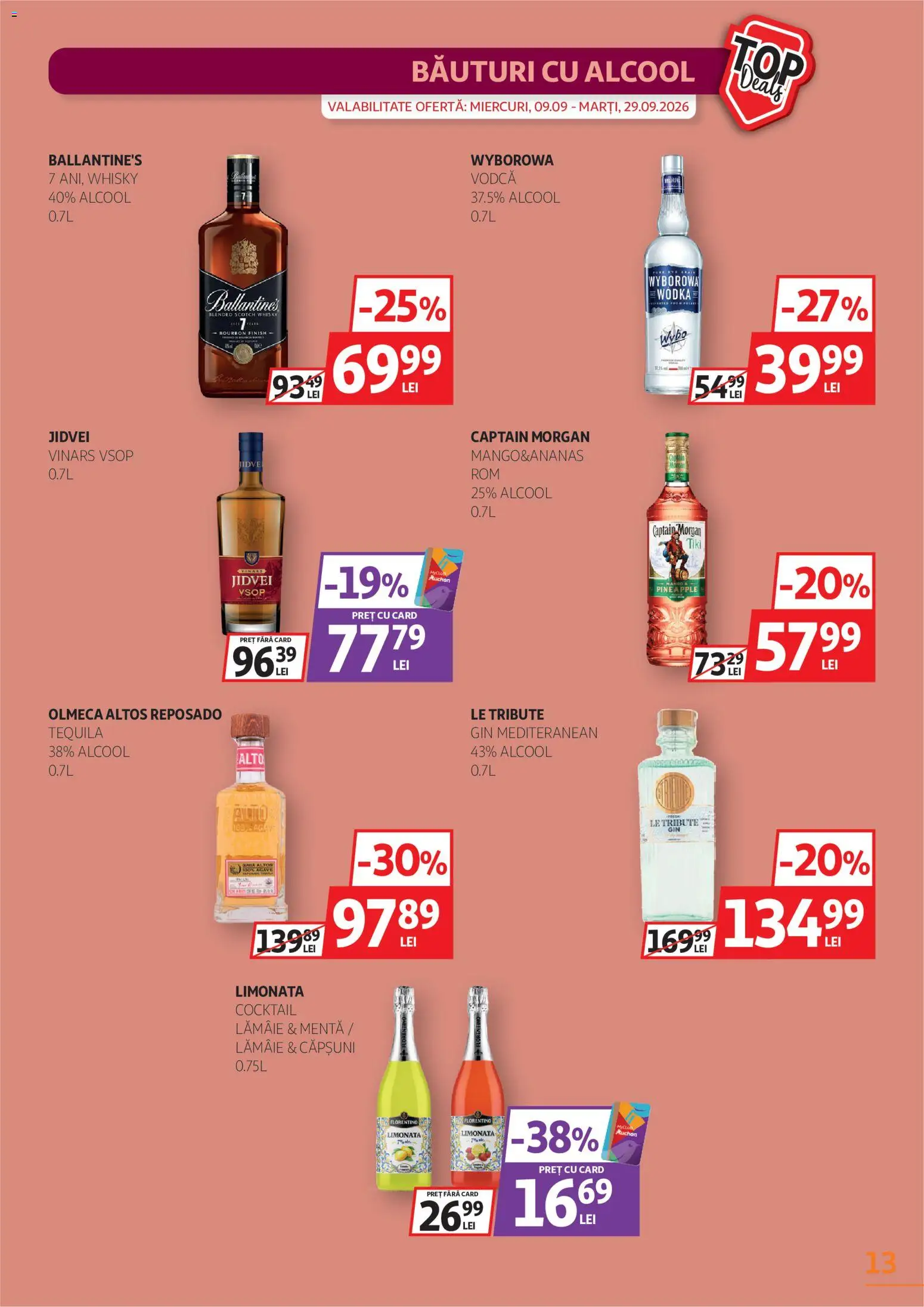 Catalog Auchan 9 - 28 Septembrie 2026 | Pagina 13 | Produse: Vodca, Cocktail, Gin, Lămâie