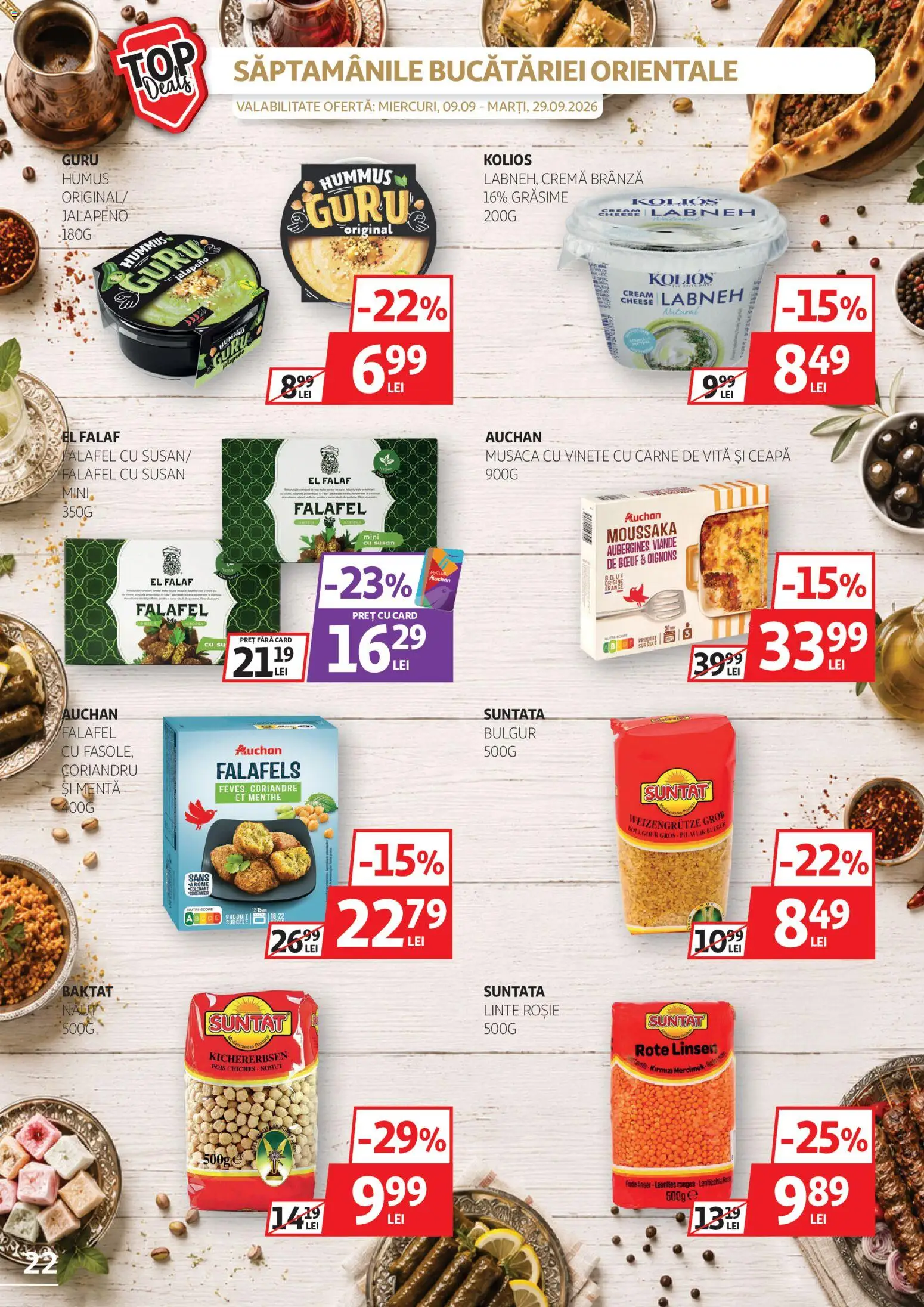 Catalog Auchan 9 - 28 Septembrie 2026 | Pagina 22 | Produse: Vită, Musaca, Carne De Vită, Humus