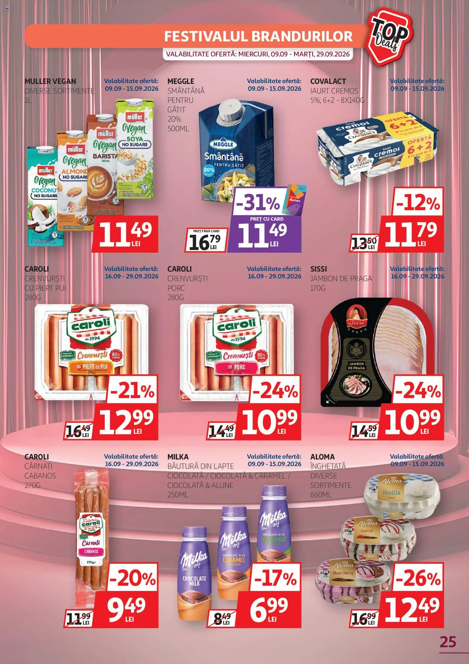 Catalog Auchan 9 - 28 Septembrie 2026 | Pagina 25 | Produse: Cabanos, Lapte, Cocktail, Smântână