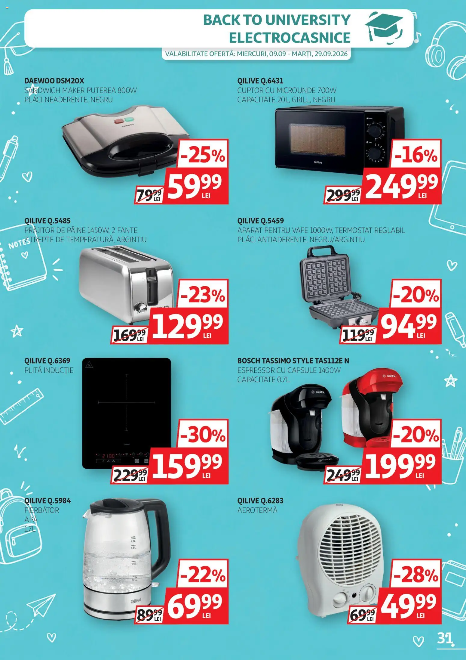 Catalog Auchan 9 - 28 Septembrie 2026 | Pagina 31 | Produse: Style, Cuptor, Plită, Cuptor Cu Microunde