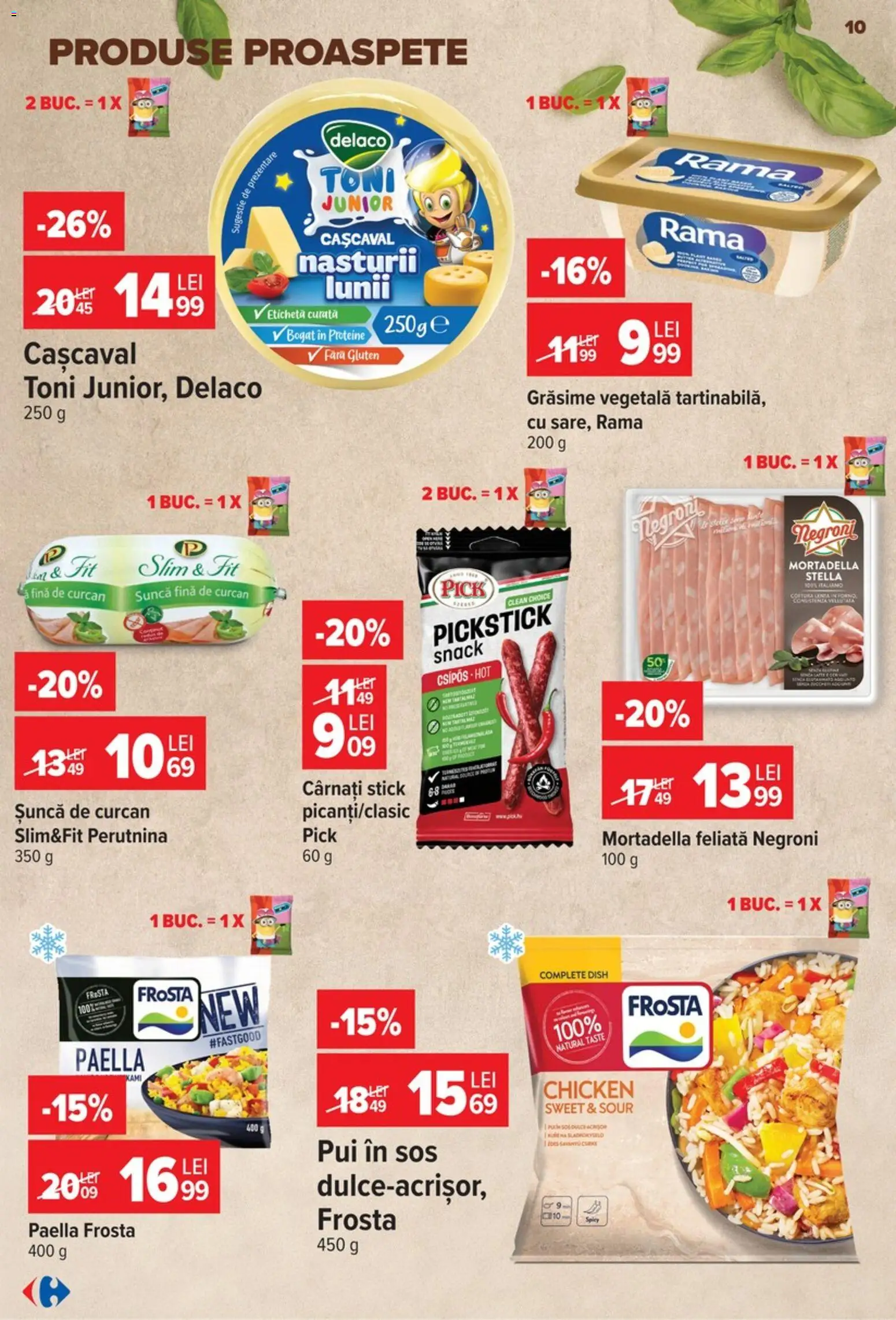 Catalog Carrefour 9 - 21 Septembrie 2026 | Pagina 10 | Produse: Delaco, Cașcaval, Șuncă, Sos