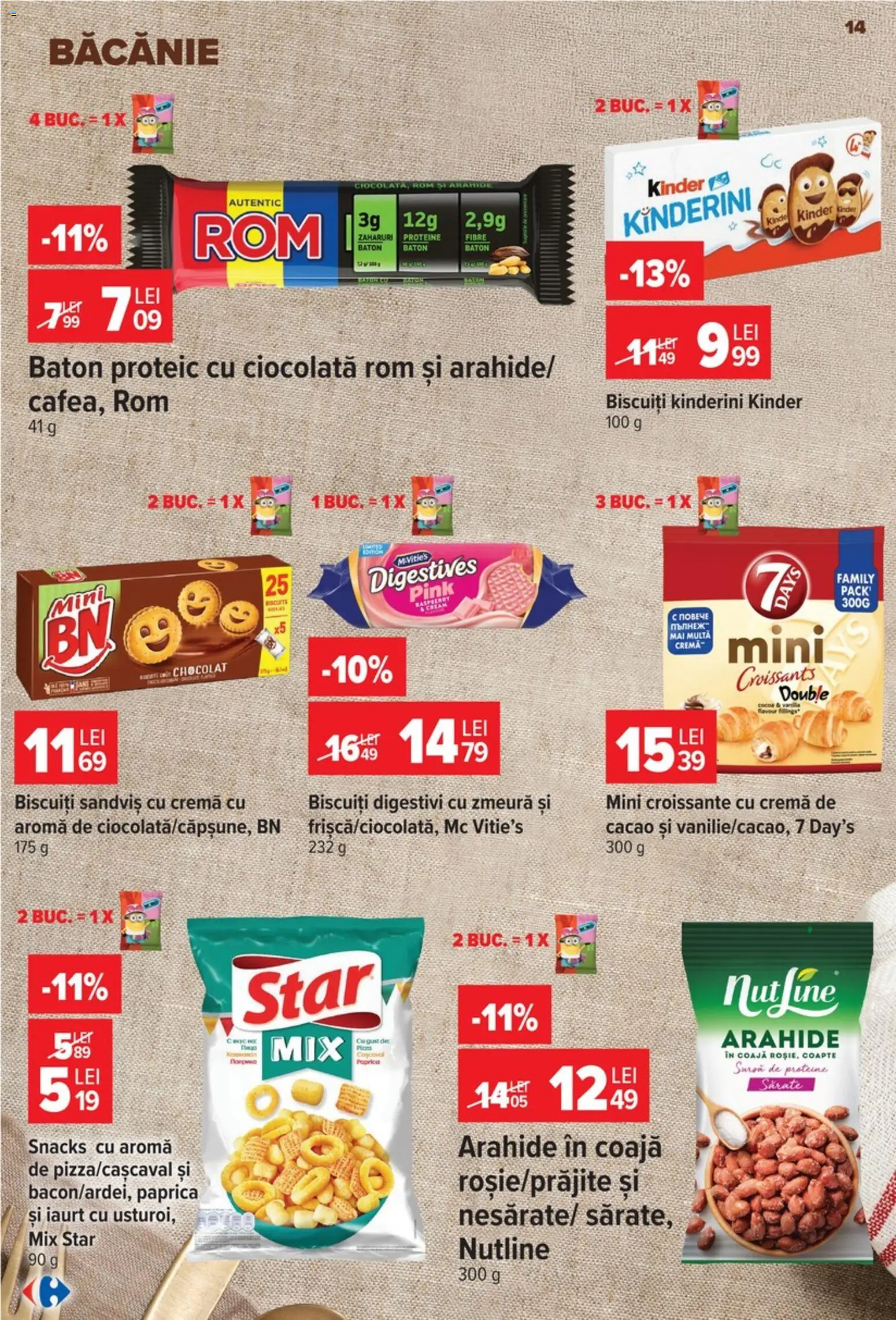 Catalog Carrefour 9 - 21 Septembrie 2026 | Pagina 14 | Produse: Zmeură, Sandviș, Arahide, Iaurt