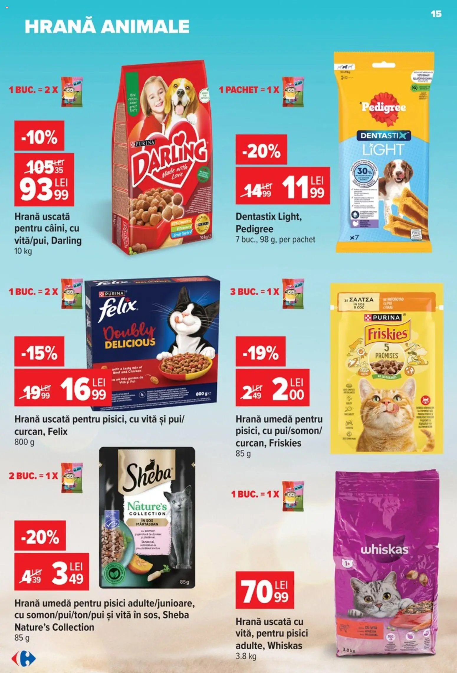 Catalog Carrefour 9 - 21 Septembrie 2026 | Pagina 15 | Produse: Vită, Whiskas, Somon, Sos
