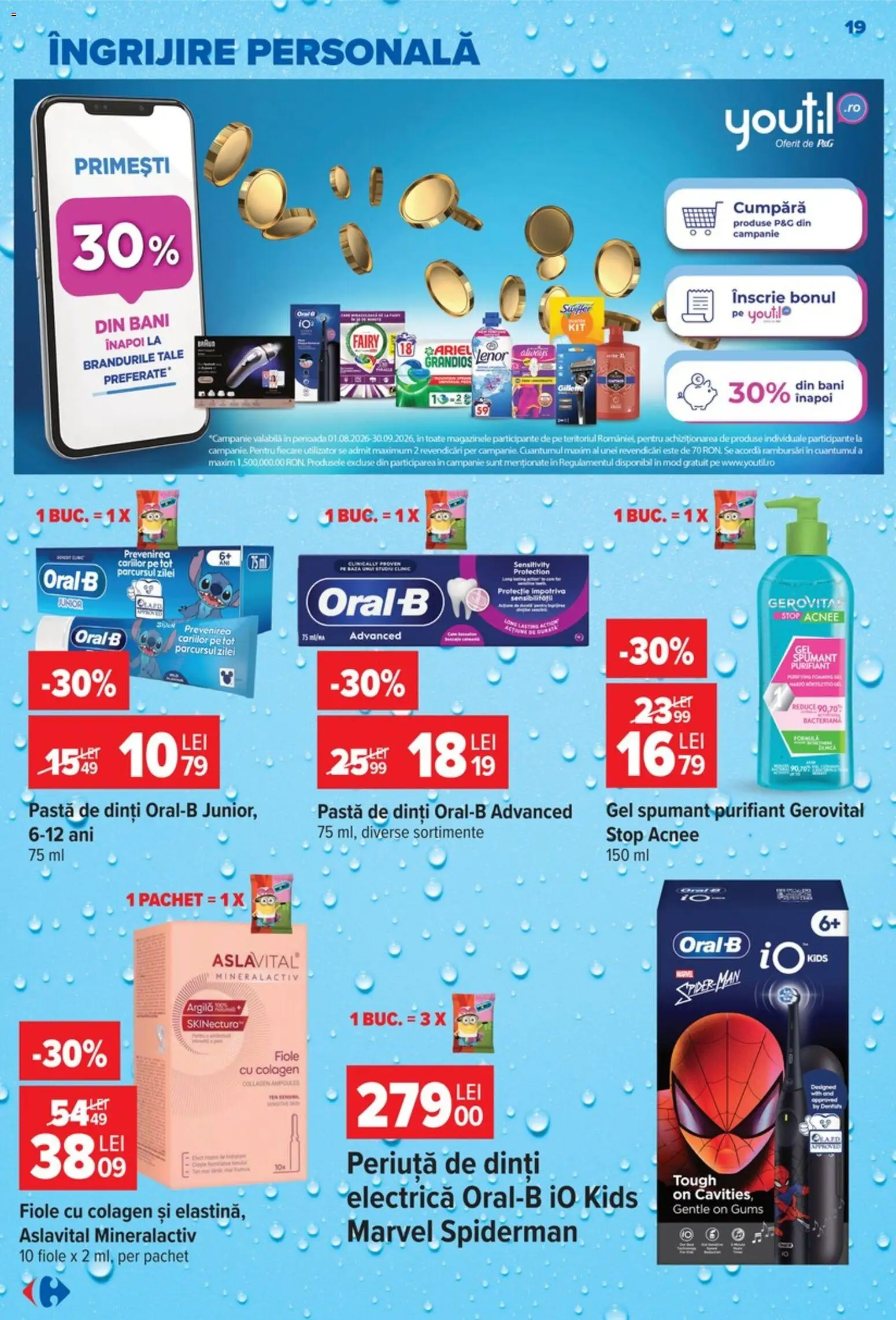 Catalog Carrefour 9 - 21 Septembrie 2026 | Pagina 19 | Produse: Electrică, Periuță De Dinți Electrică, Pastă de dinți, Periuță de dinți