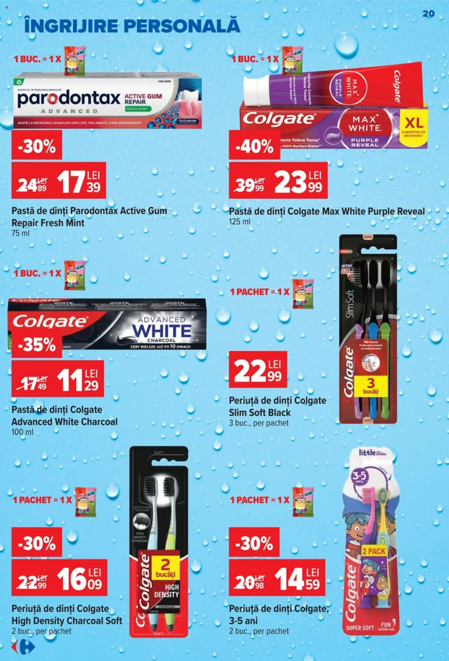Catalog Carrefour 9 - 21 Septembrie 2026 | Pagina 20 | Produse: Active, Pastă de dinți, Periuță de dinți, Black