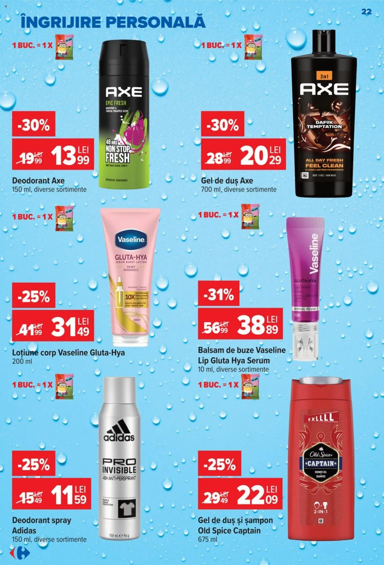 Catalog Carrefour 9 - 21 Septembrie 2026 | Pagina 22 | Produse: Duș, Șampon, Balsam, Gel de duș