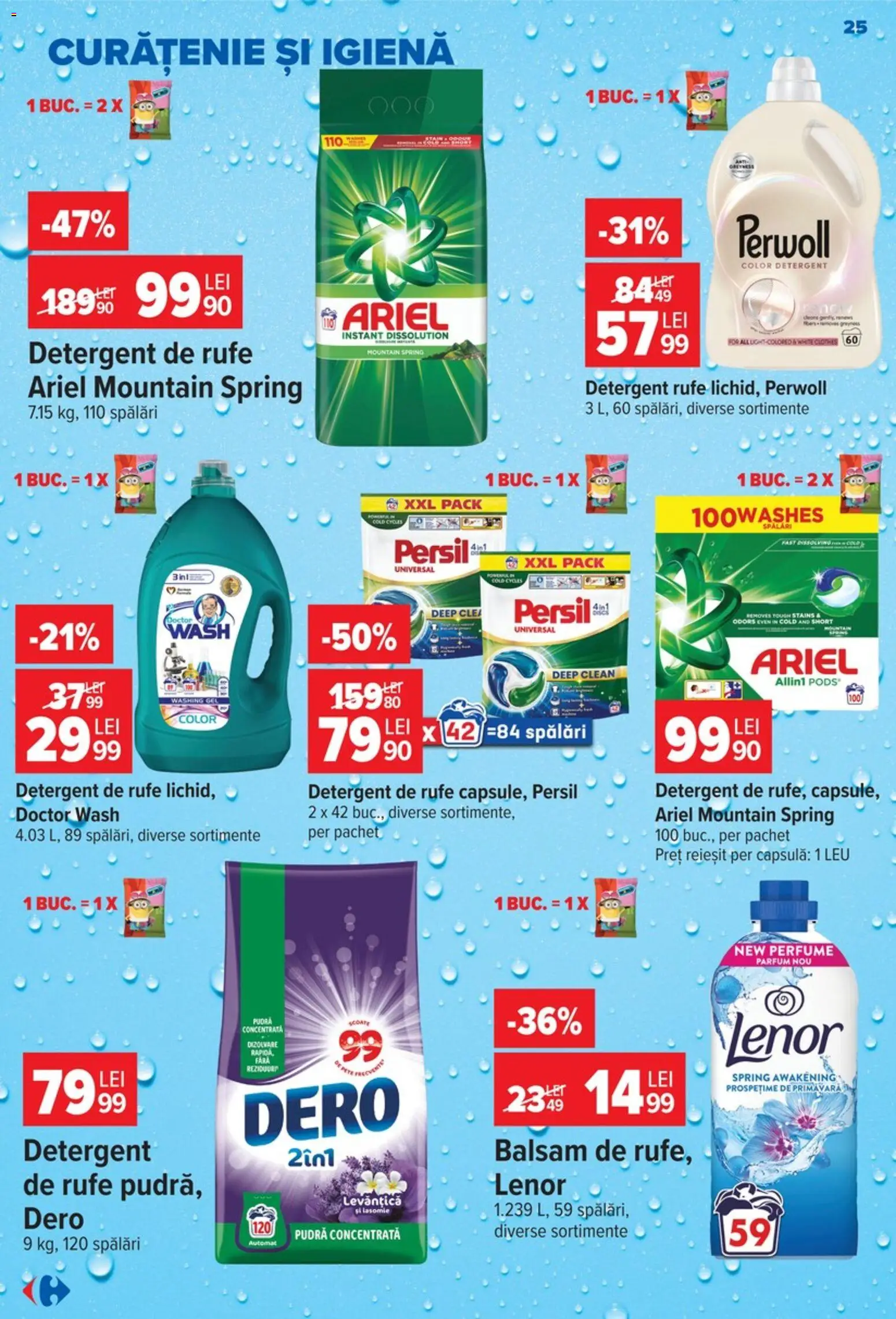 Catalog Carrefour 9 - 21 Septembrie 2026 | Pagina 25 | Produse: Clean, Detergent Rufe, Parfum, Balsam