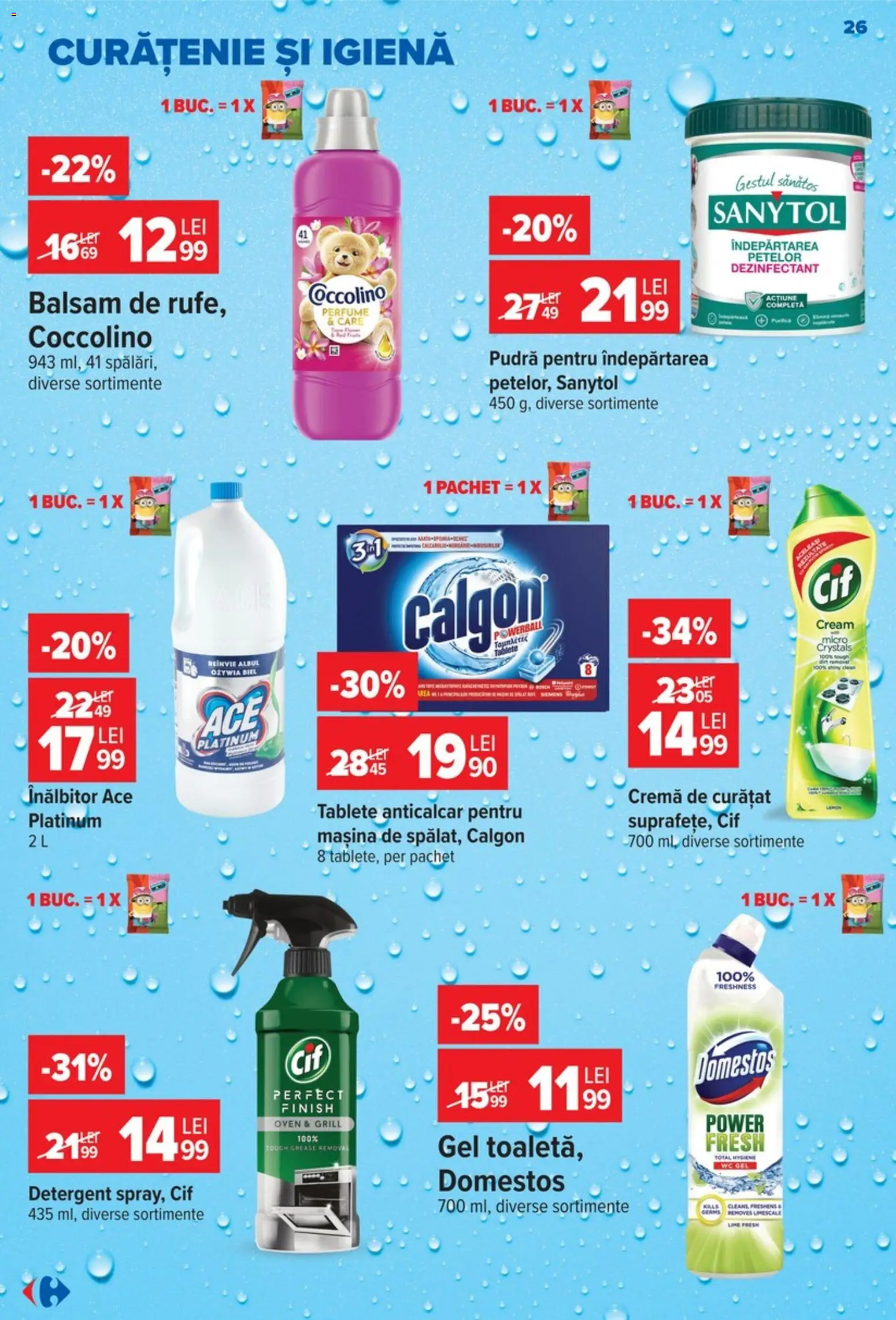 Catalog Carrefour 9 - 21 Septembrie 2026 | Pagina 26 | Produse: Pudră, Îndepărtarea petelor, Power, Dezinfectant