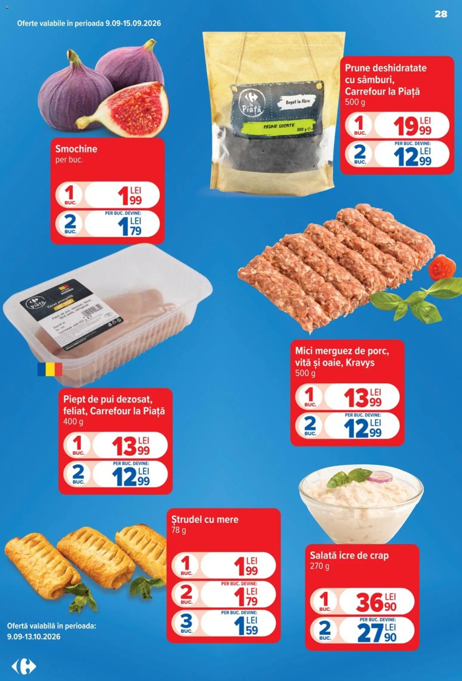 Catalog Carrefour 9 - 21 Septembrie 2026 | Pagina 28 | Produse: Pui, Mere, Prune, Salată