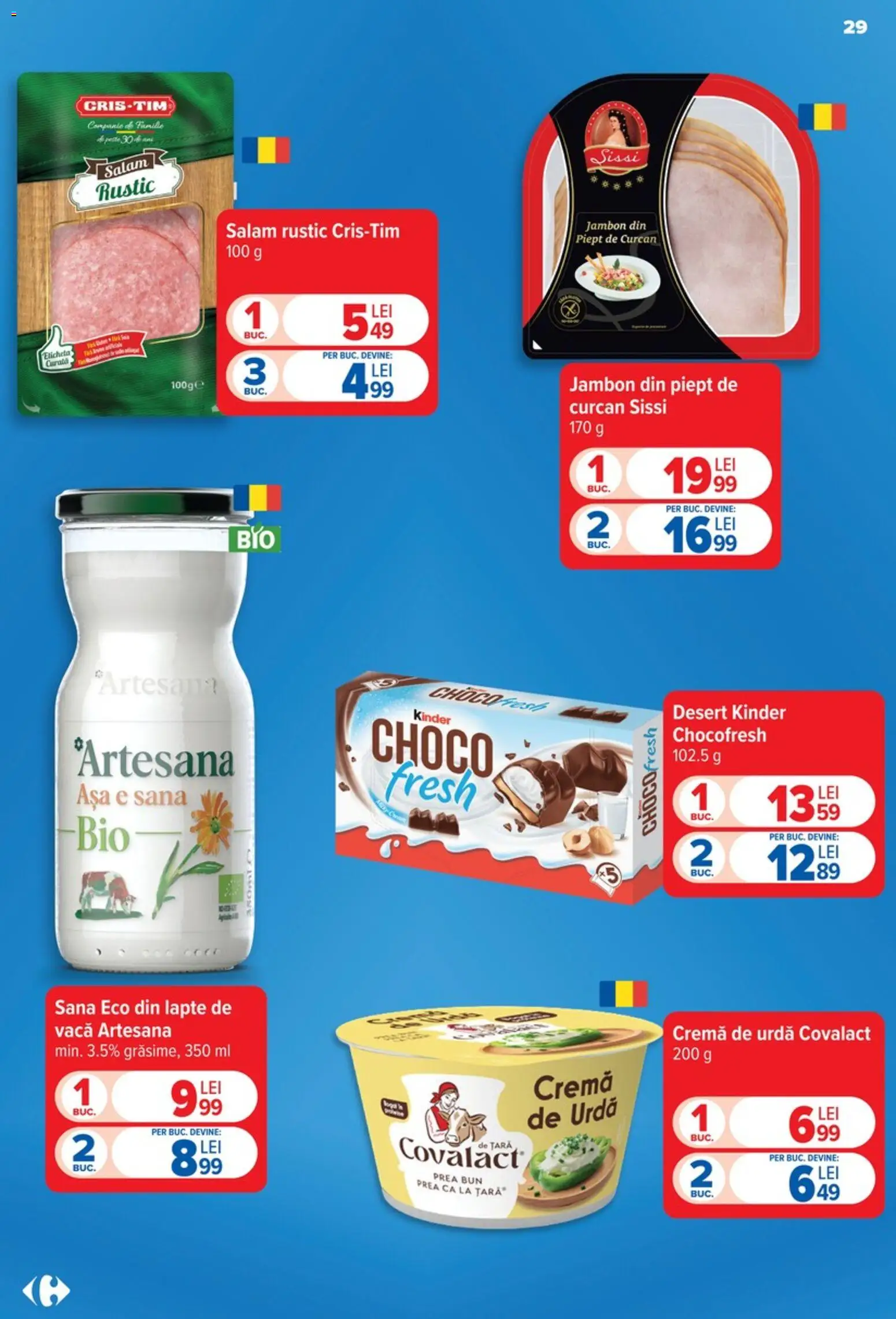 Catalog Carrefour 9 - 21 Septembrie 2026 | Pagina 29 | Produse: Bio, Covalact de tara, Piept de curcan, Desert