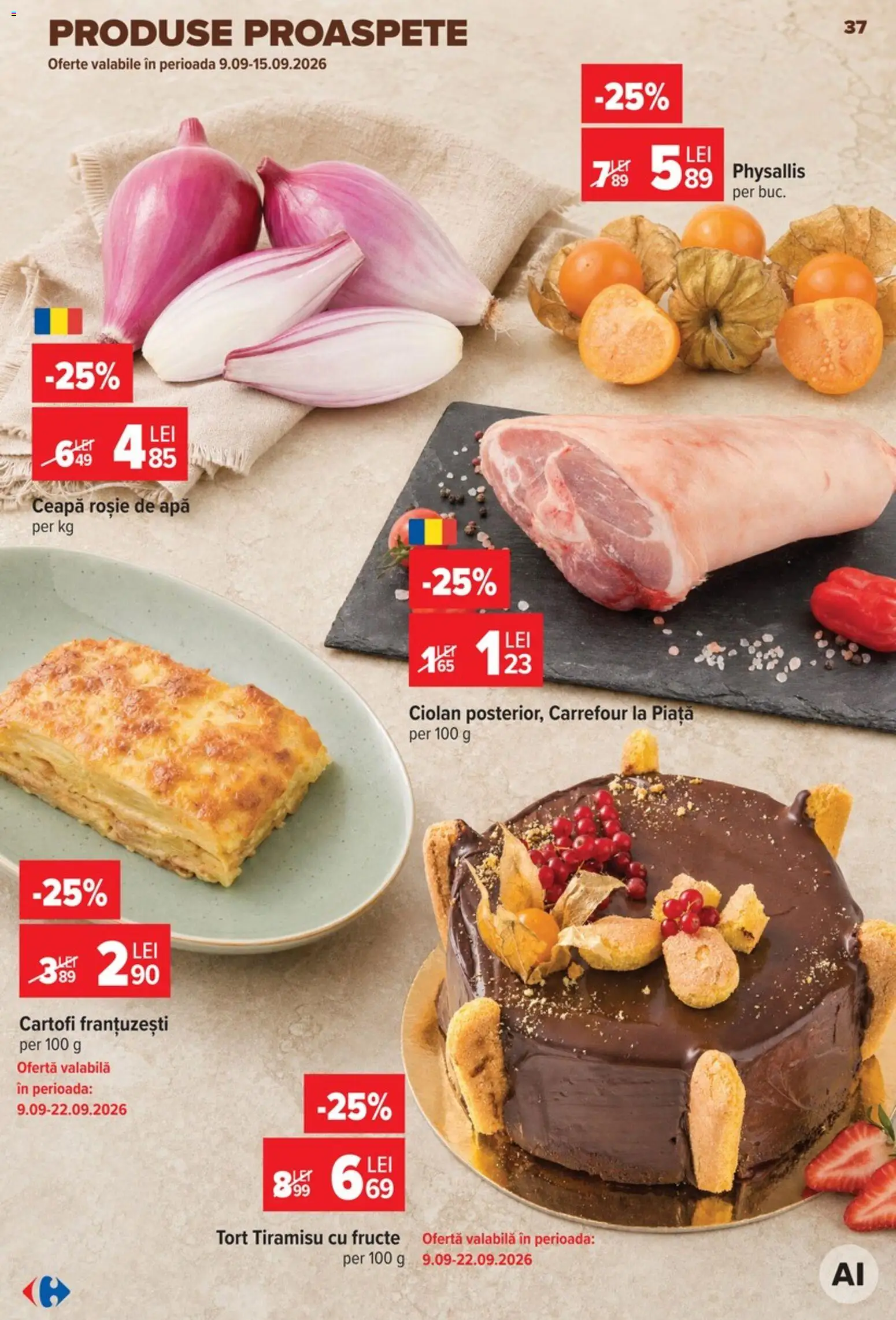 Catalog Carrefour 9 - 21 Septembrie 2026 | Pagina 37 | Produse: Tort, Cartofi, Ceapă, Apă