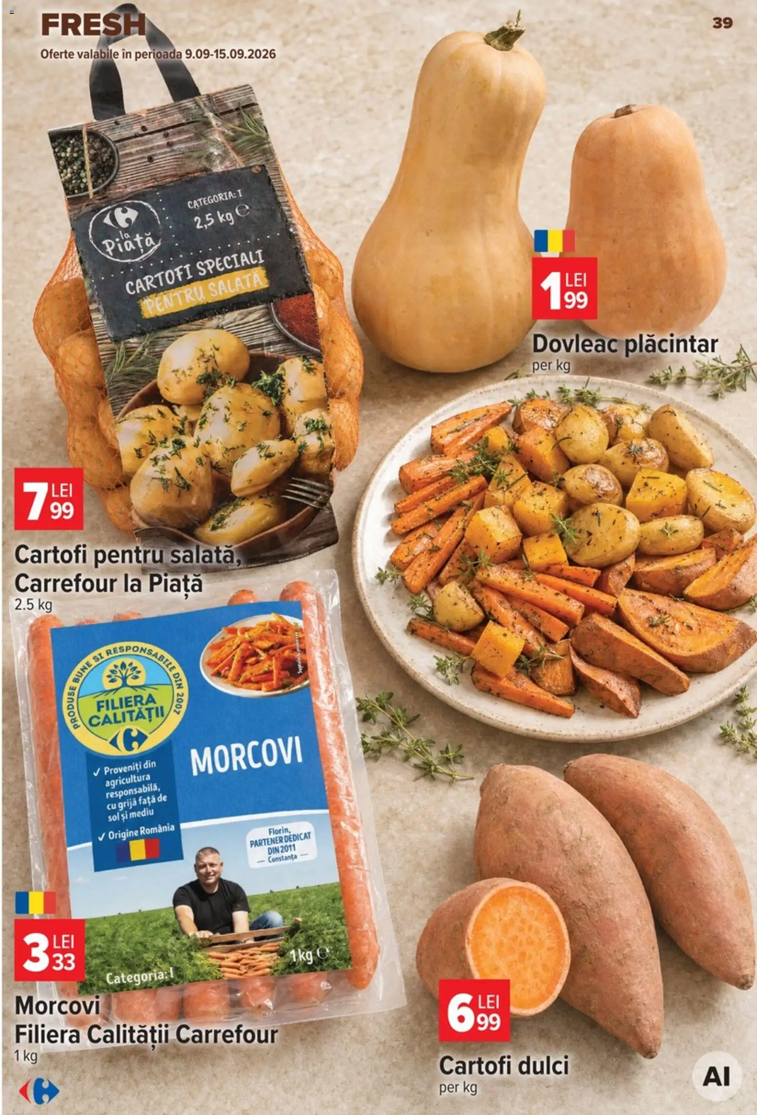 Catalog Carrefour 9 - 21 Septembrie 2026 | Pagina 39 | Produse: Dovleac, Cartofi dulci, Morcovi, Cartofi