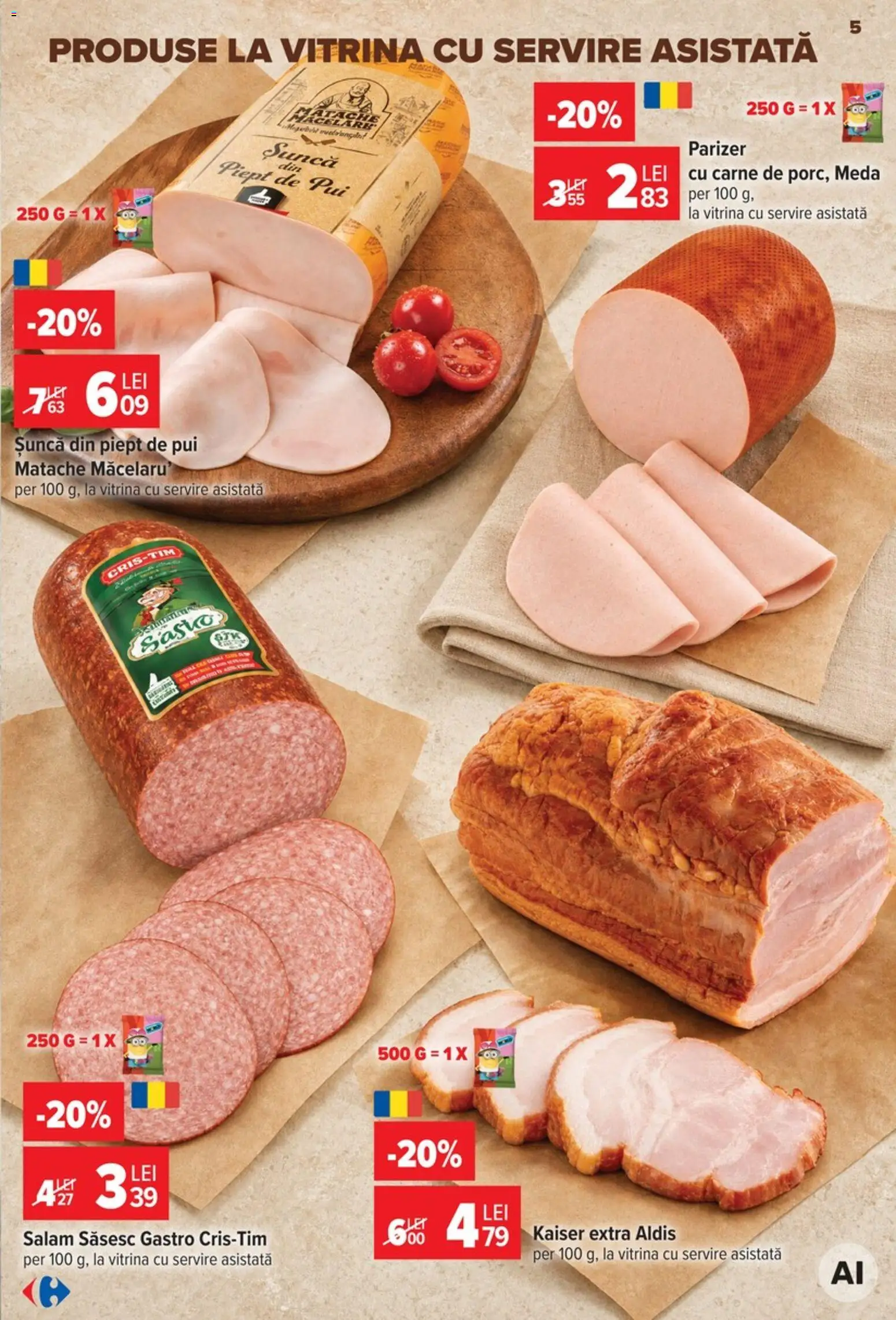 Catalog Carrefour 9 - 21 Septembrie 2026 | Pagina 5 | Produse: Gastro, Pui, Vitrină, Șuncă