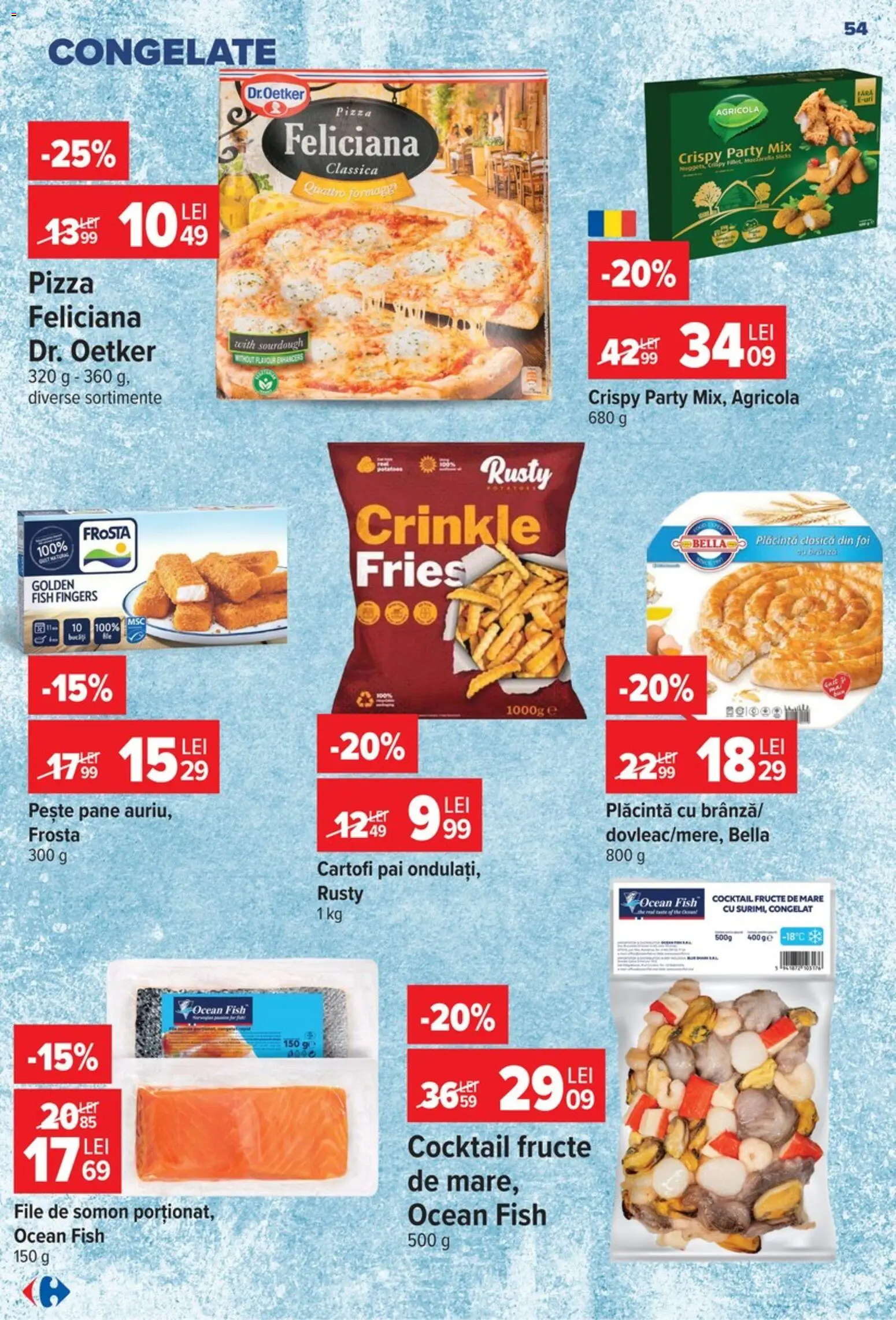 Catalog Carrefour 9 - 21 Septembrie 2026 | Pagina 54 | Produse: Plăcintă, Pizza, Pește, Bella