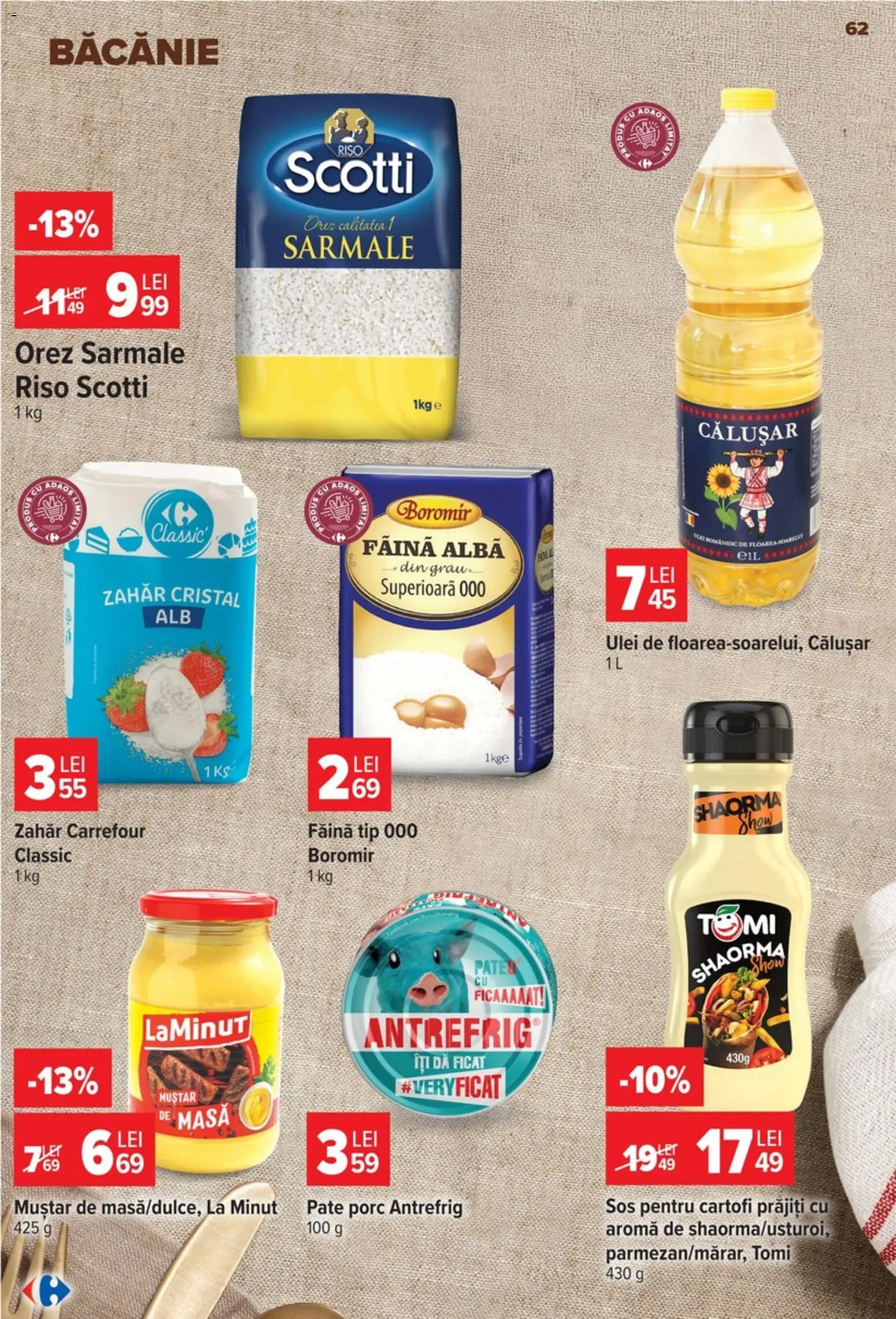 Catalog Carrefour 9 - 21 Septembrie 2026 | Pagina 62 | Produse: Alba, Muștar, Tip, Zahăr