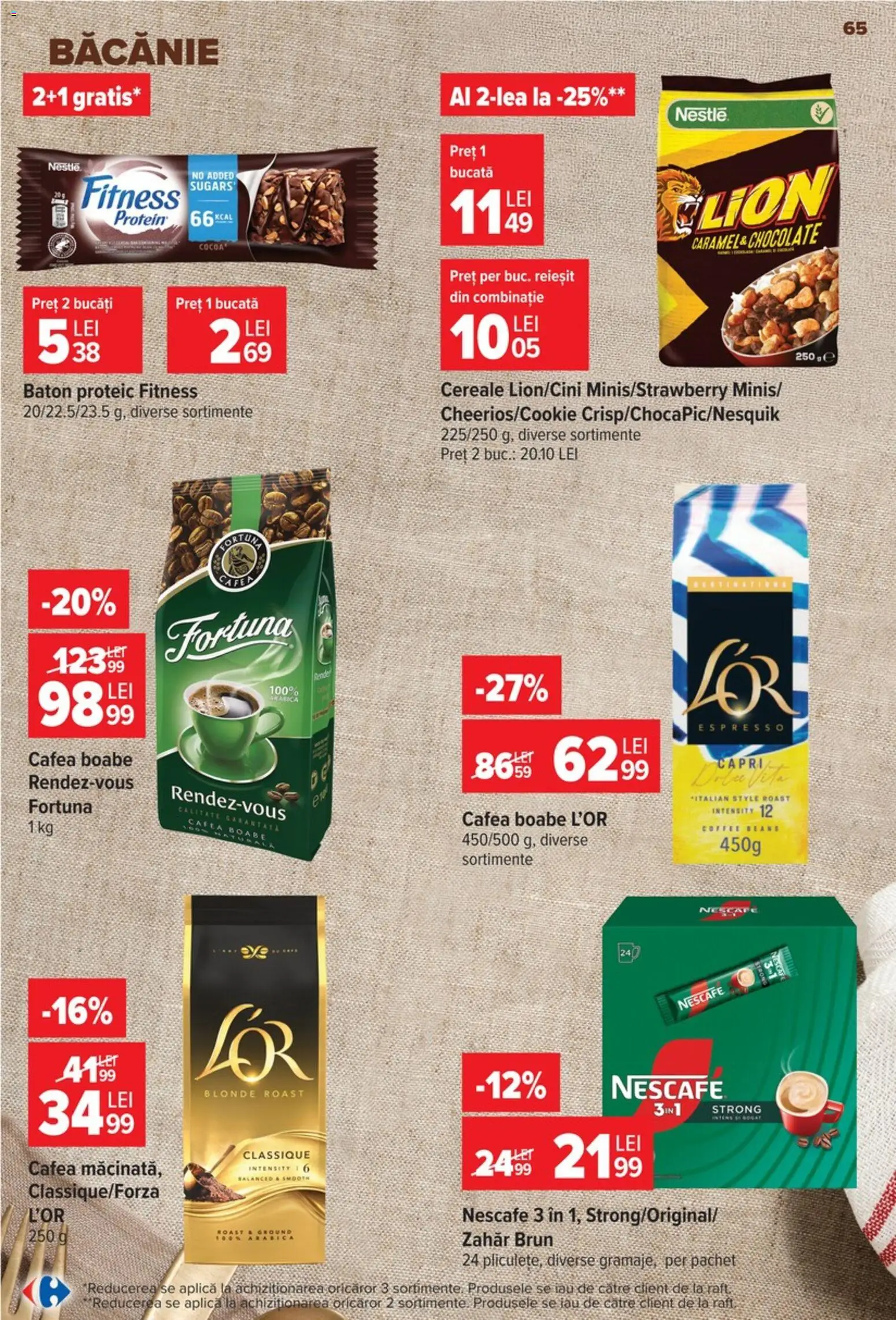 Catalog Carrefour 9 - 21 Septembrie 2026 | Pagina 65 | Produse: Aplică, Cafea macinata, Cereale, Zahăr