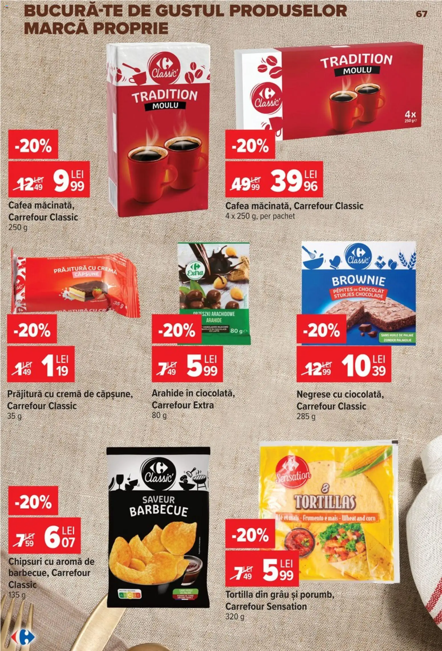 Catalog Carrefour 9 - 21 Septembrie 2026 | Pagina 67 | Produse: Prăjitură, Cremă, Ciocolată, Chipsuri