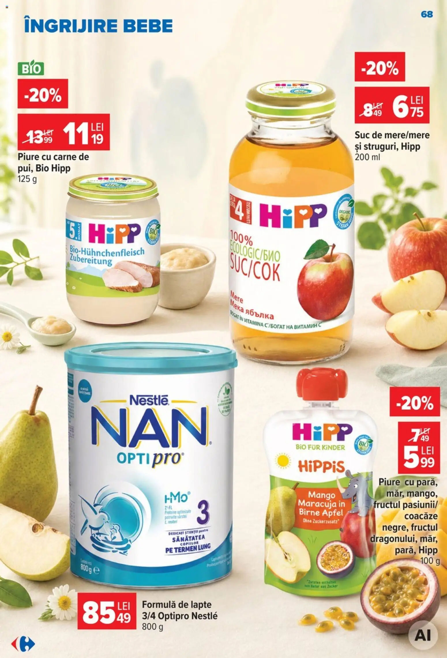 Catalog Carrefour 9 - 21 Septembrie 2026 | Pagina 68 | Produse: Bio, Lapte, Suc, Mango