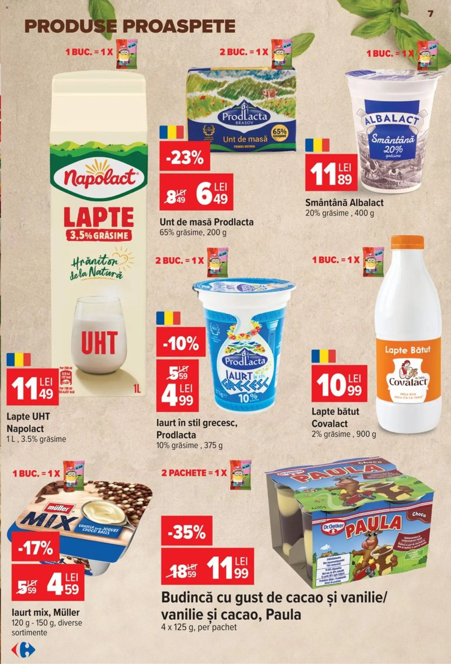 Catalog Carrefour 9 - 21 Septembrie 2026 | Pagina 7 | Produse: Masă, Lapte, Cacao, Smântână