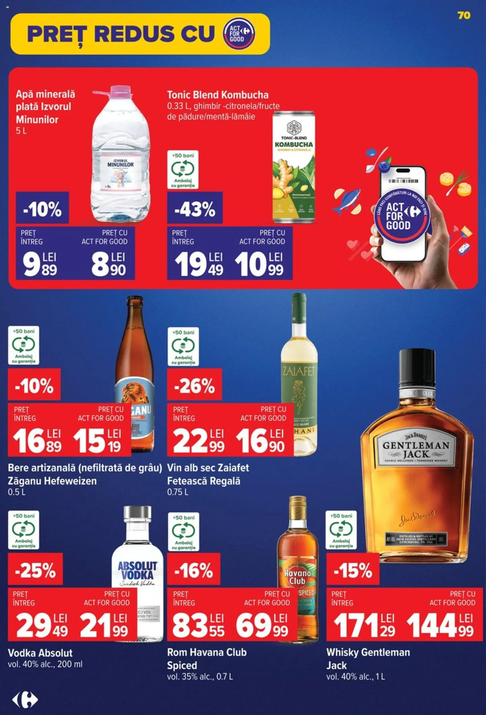 Catalog Carrefour 9 - 21 Septembrie 2026 | Pagina 70 | Produse: Absolut, Rom havana, Rom, Apă