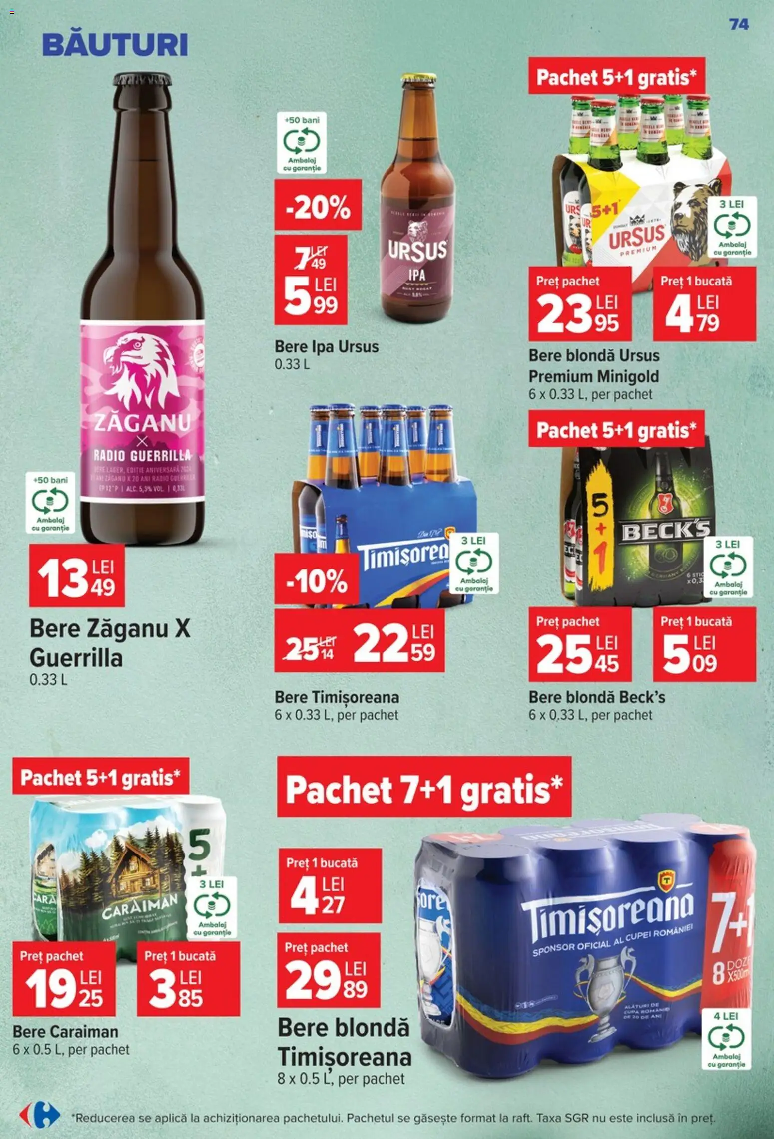 Catalog Carrefour 9 - 21 Septembrie 2026 | Pagina 74 | Produse: Radio, Ursus, Aplică, Bere