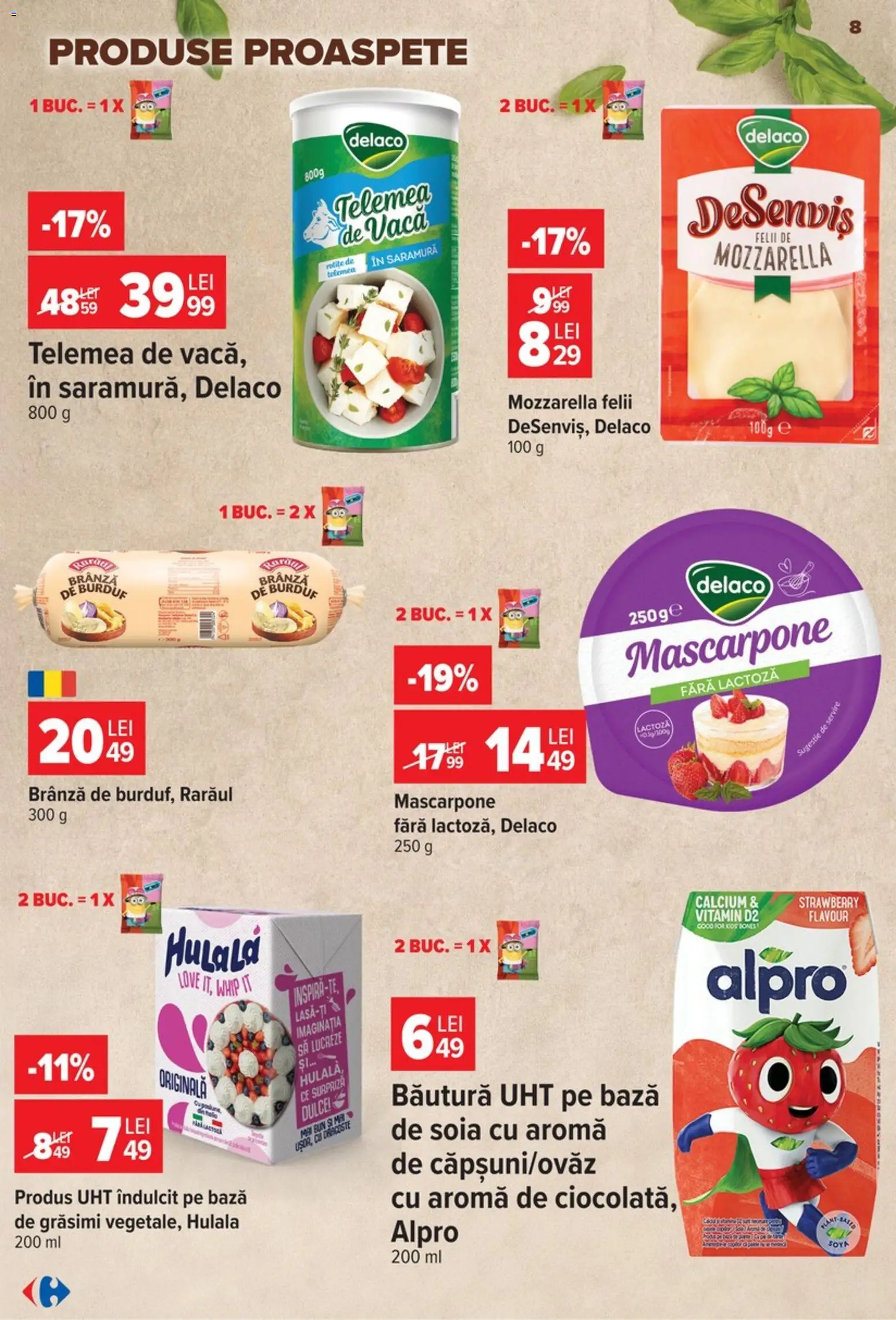 Catalog Carrefour 9 - 21 Septembrie 2026 | Pagina 8 | Produse: Alpro, Mozzarella, Brânză, Mascarpone
