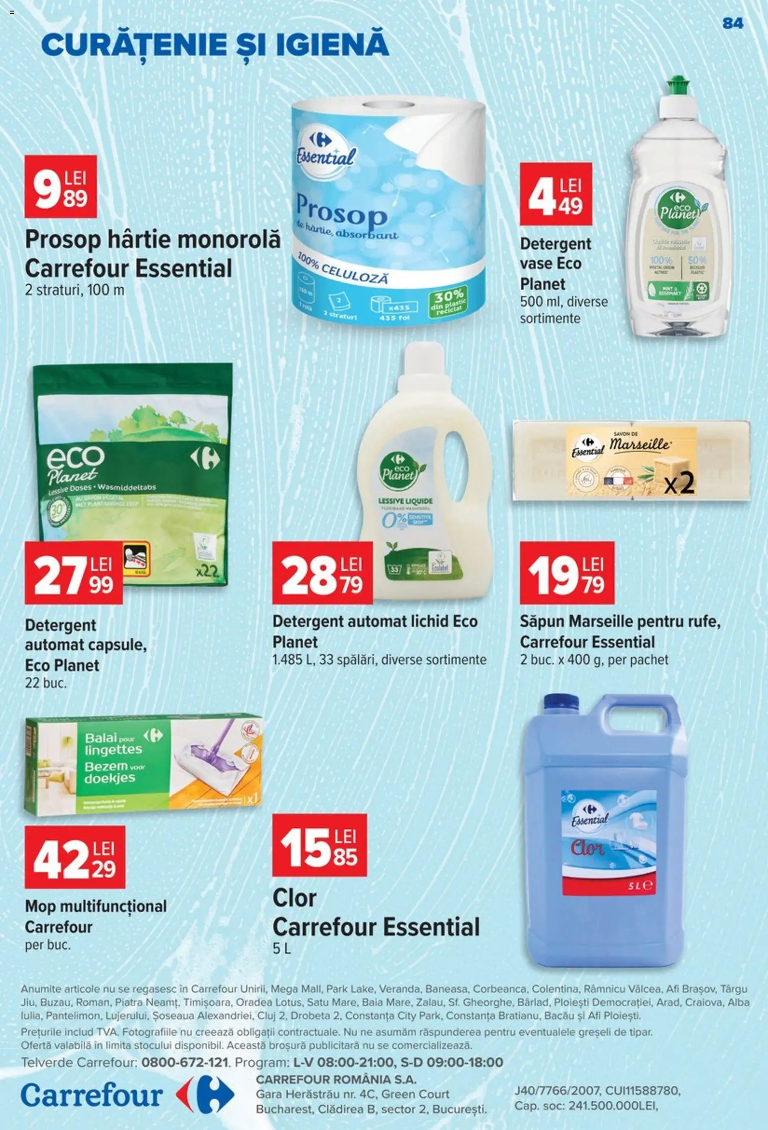 Catalog Carrefour 9 - 21 Septembrie 2026 | Pagina 84 | Produse: Alba, Detergent Automat, Vase, Mop
