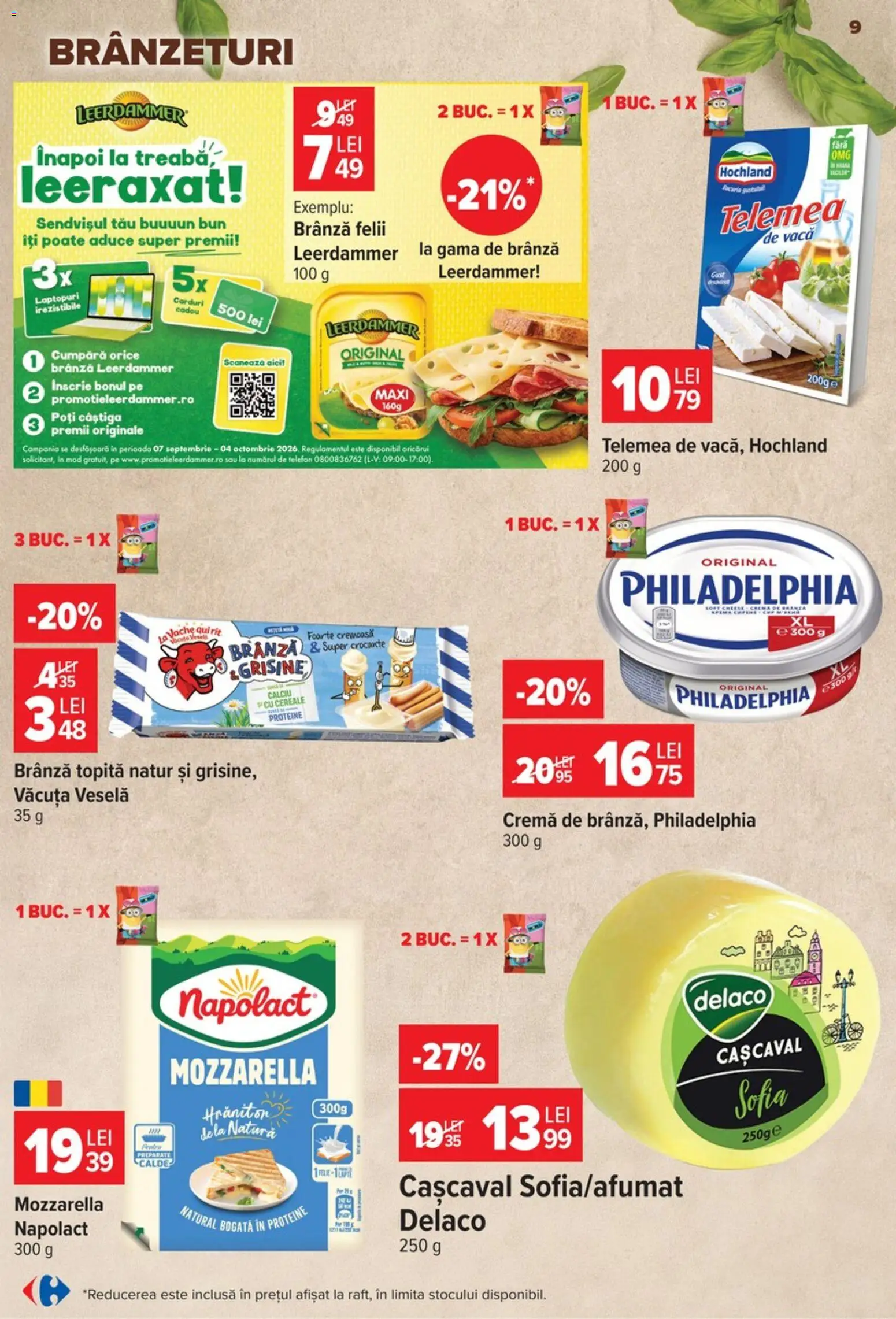 Catalog Carrefour 9 - 21 Septembrie 2026 | Pagina 9 | Produse: Delaco, Proteine, Cremă, Cereale