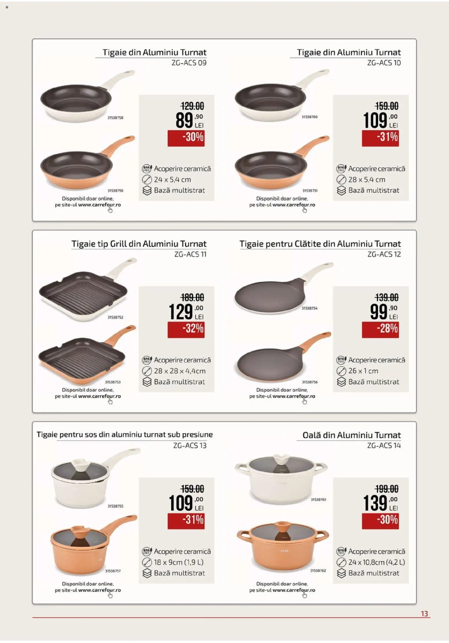 Catalog Carrefour 9 Septembrie - 19 Octombrie 2026 | Pagina 13 | Produse: Grill, Oală, Clătite, Sos
