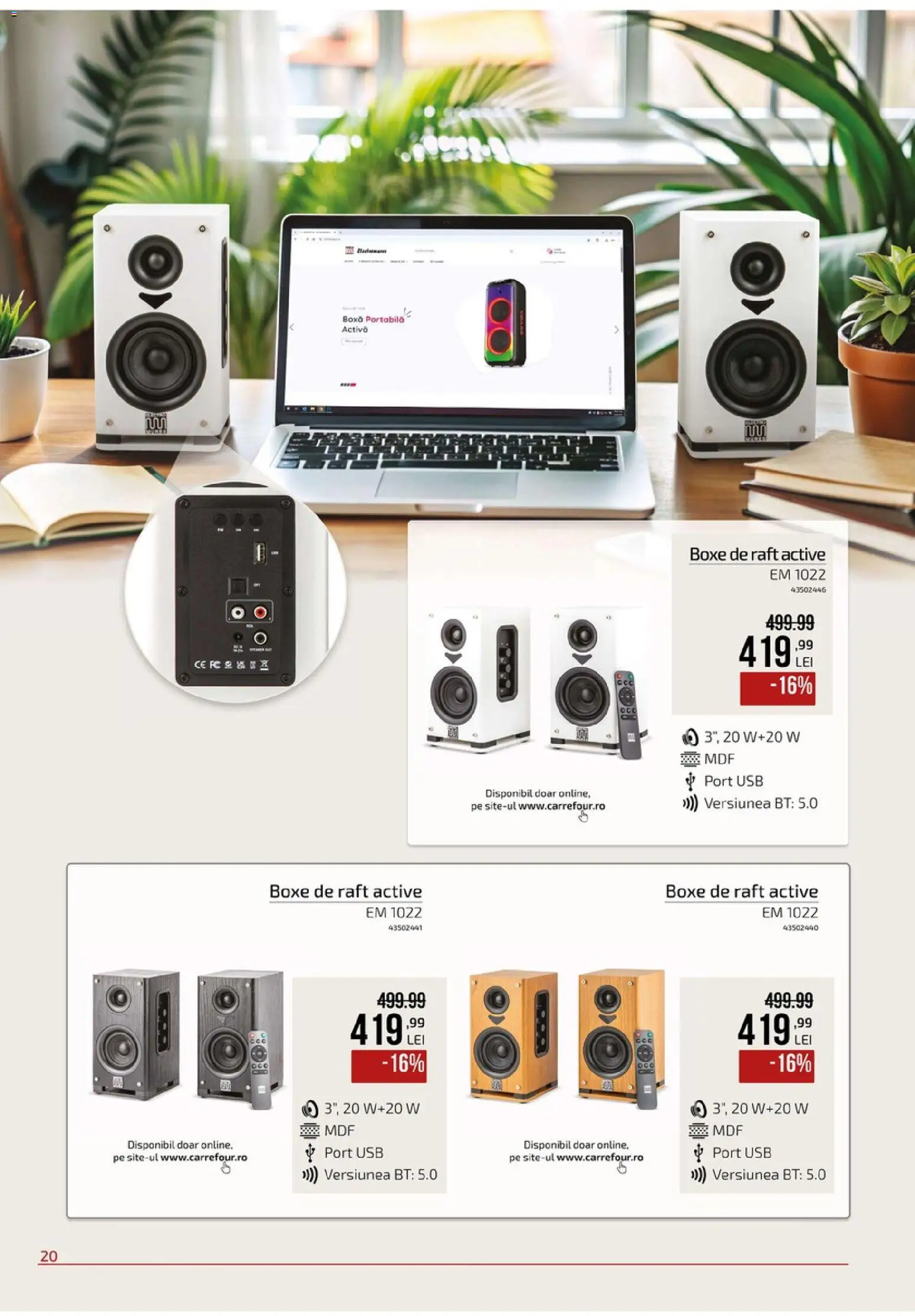 Catalog Carrefour 9 Septembrie - 19 Octombrie 2026 | Pagina 20 | Produse: Usb, Raft, Active, Boxă portabilă