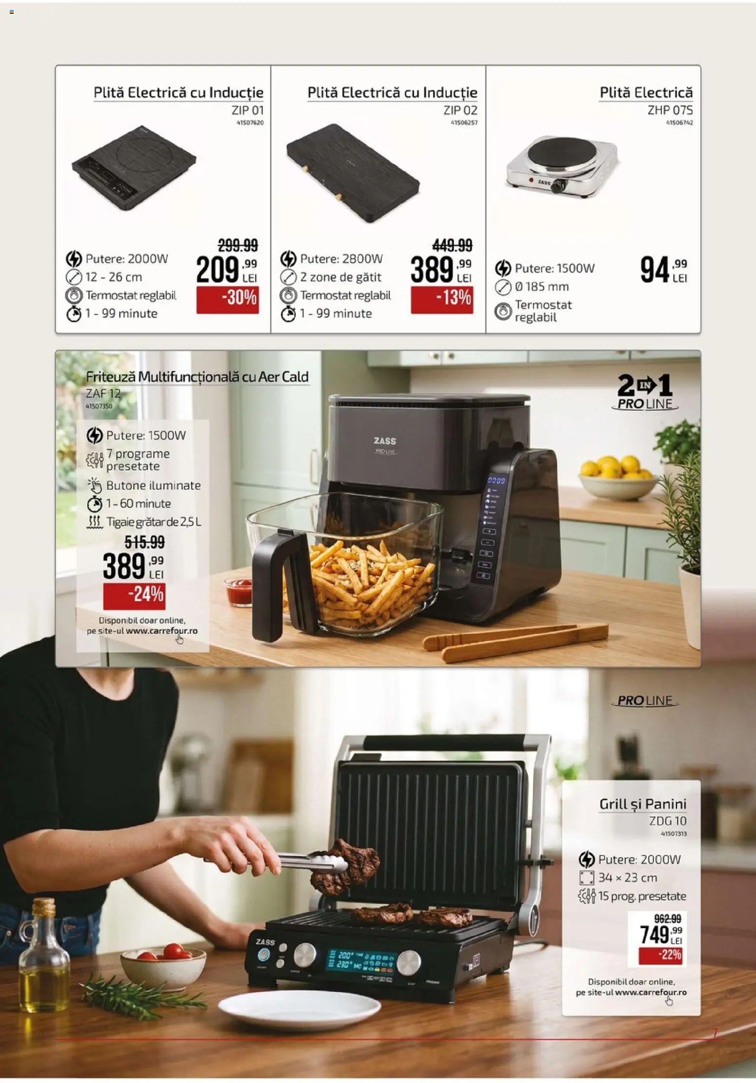 Catalog Carrefour 9 Septembrie - 19 Octombrie 2026 | Pagina 7 | Produse: Electrică, Plită, Tigaie, Friteuză