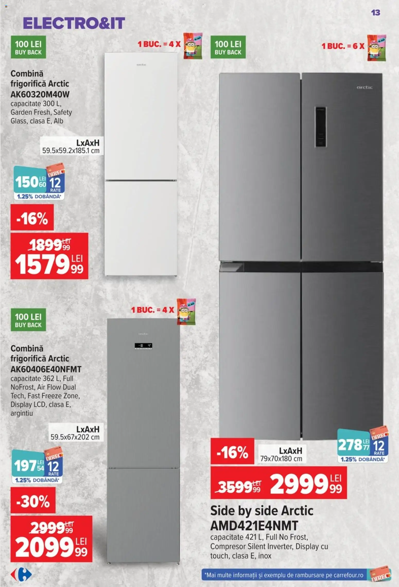 Catalog Carrefour 9 - 21 Septembrie 2026 | Pagina 13 | Produse: Combină frigorifică
