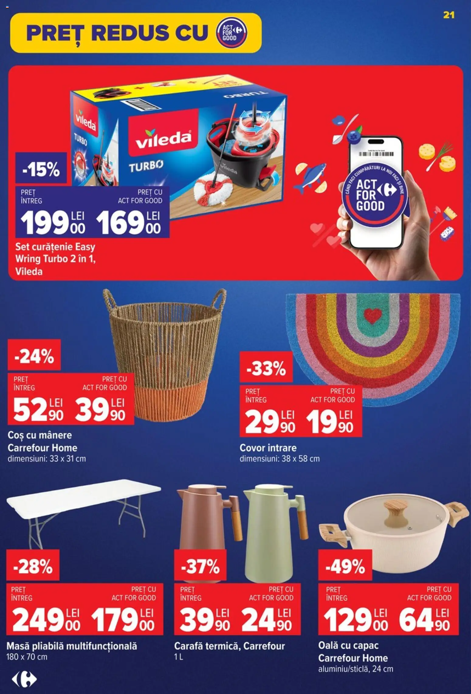 Catalog Carrefour 9 - 21 Septembrie 2026 | Pagina 21 | Produse: Mânere, Oală, Coș, Covor