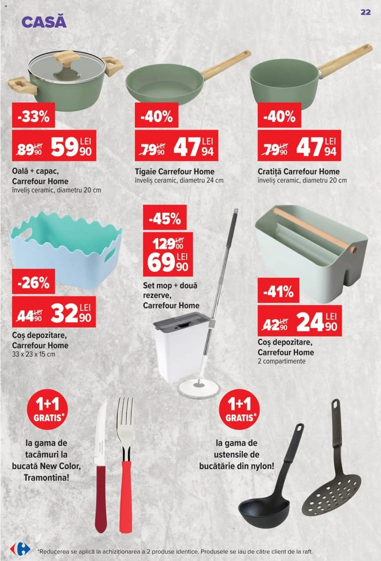 Catalog Carrefour 9 - 21 Septembrie 2026 | Pagina 22 | Produse: Tigaie, Aplică, Mop, Bucătărie