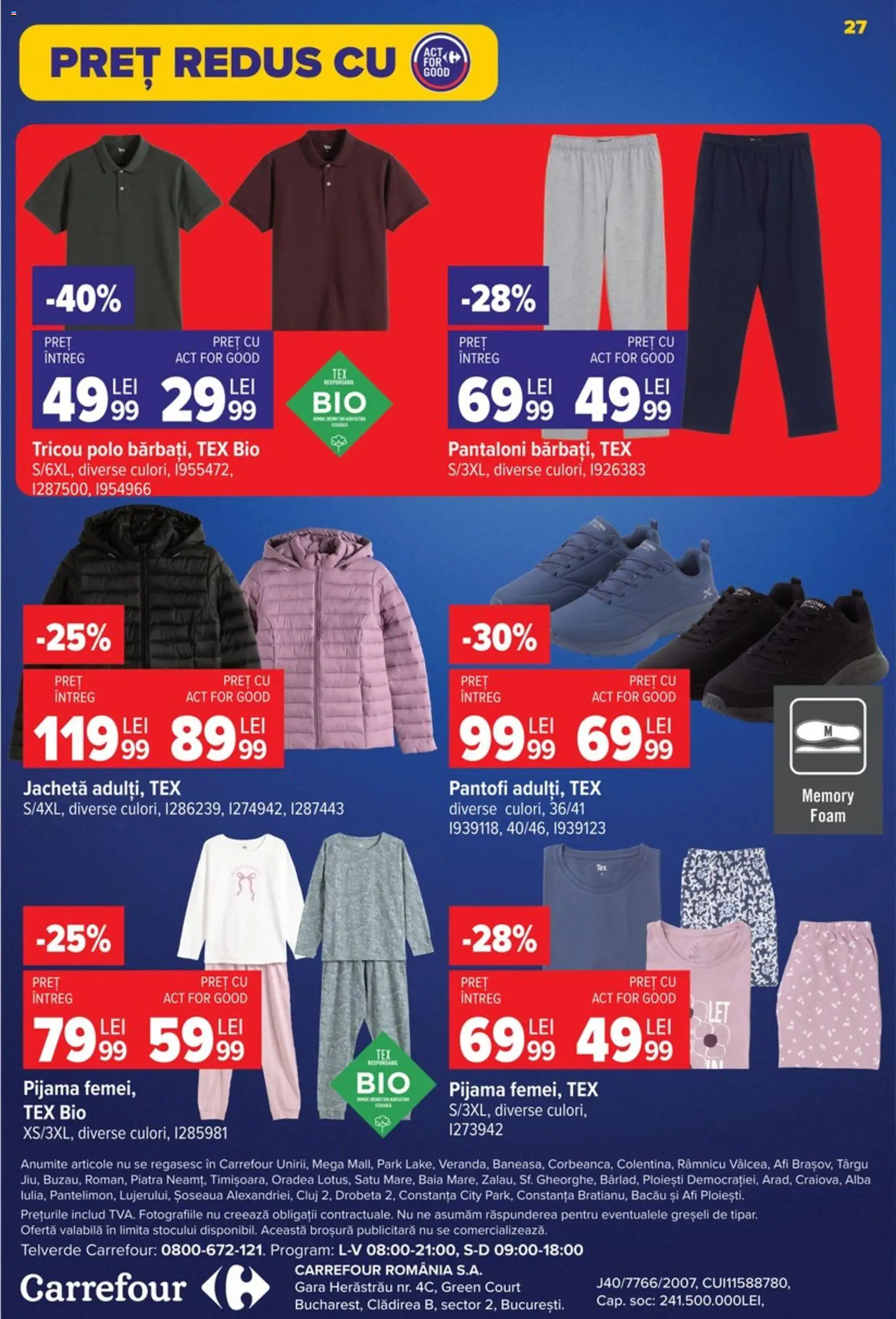 Catalog Carrefour 9 - 21 Septembrie 2026 | Pagina 27 | Produse: Bio, Pantofi, Pijamă, Tricou