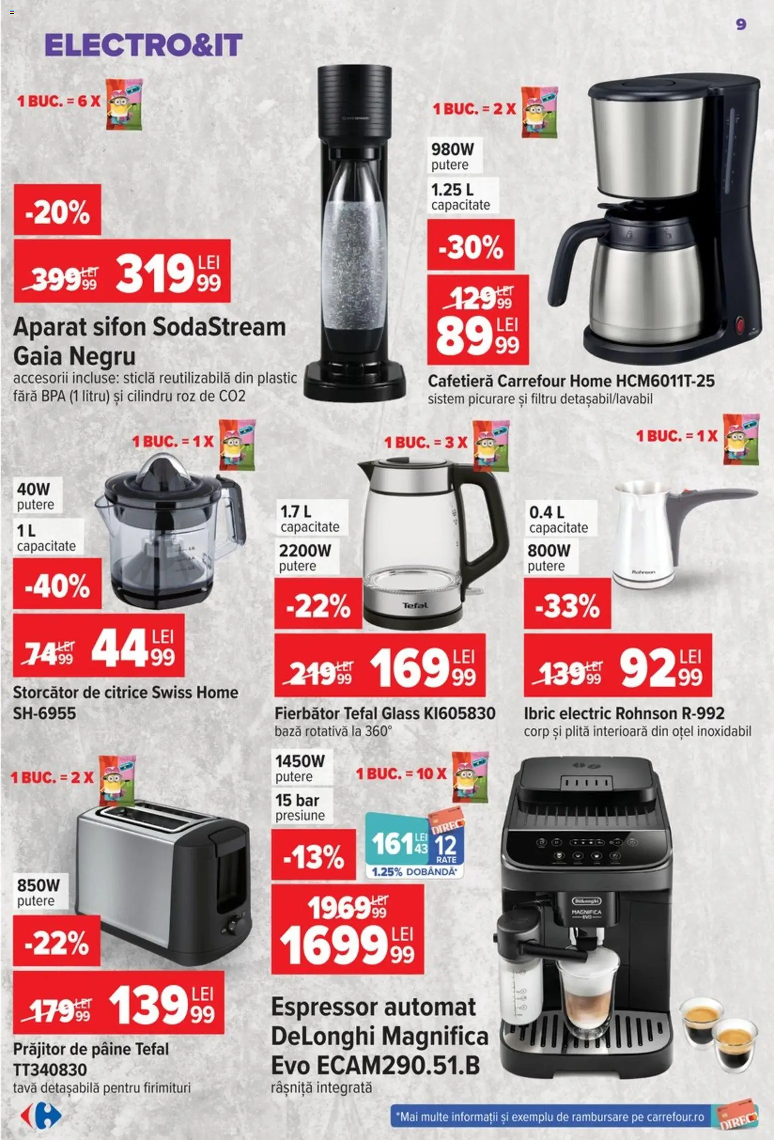 Catalog Carrefour 9 - 21 Septembrie 2026 | Pagina 9 | Produse: Tava, Plită, Storcător, Prăjitor de pâine