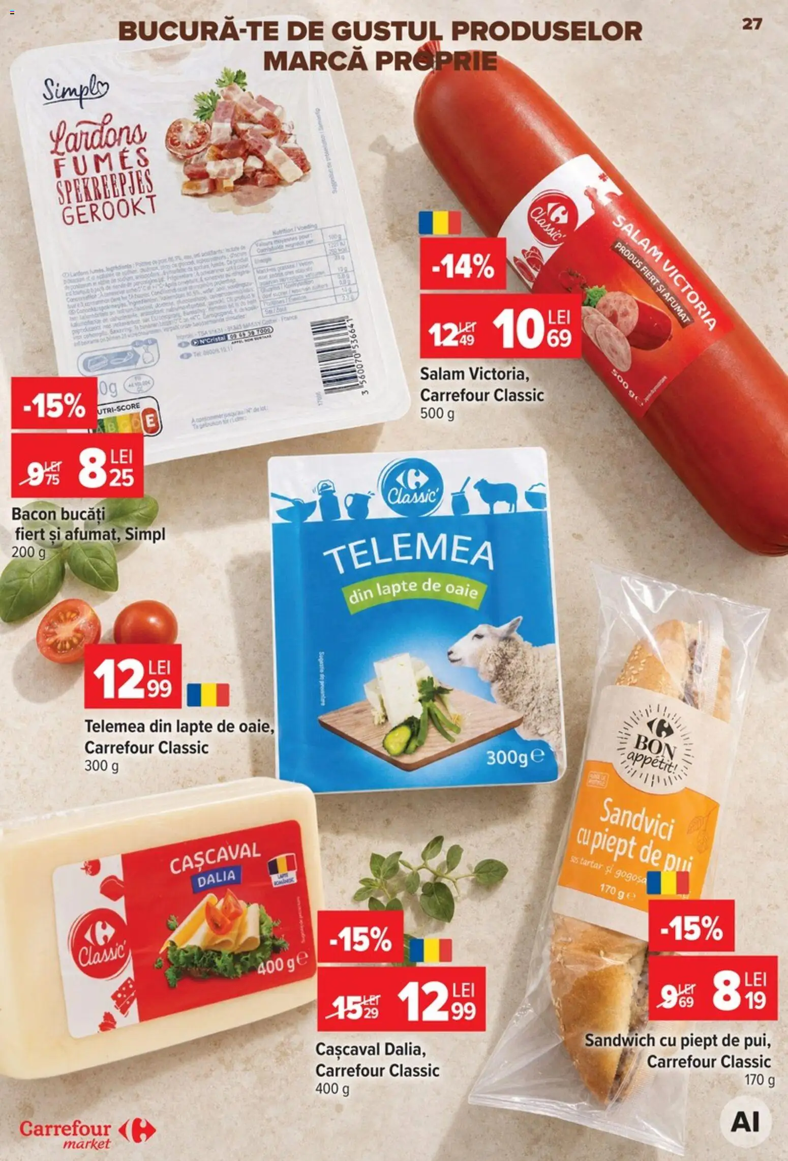 Catalog Carrefour 9 - 21 Septembrie 2026 | Pagina 27 | Produse: Pui, Lapte, Salam, Sos