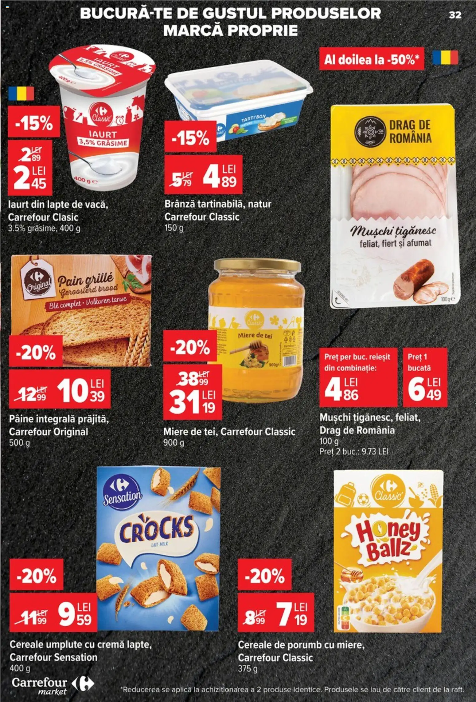 Catalog Carrefour 9 - 21 Septembrie 2026 | Pagina 32 | Produse: Miere, Lapte, Brânză, Porumb