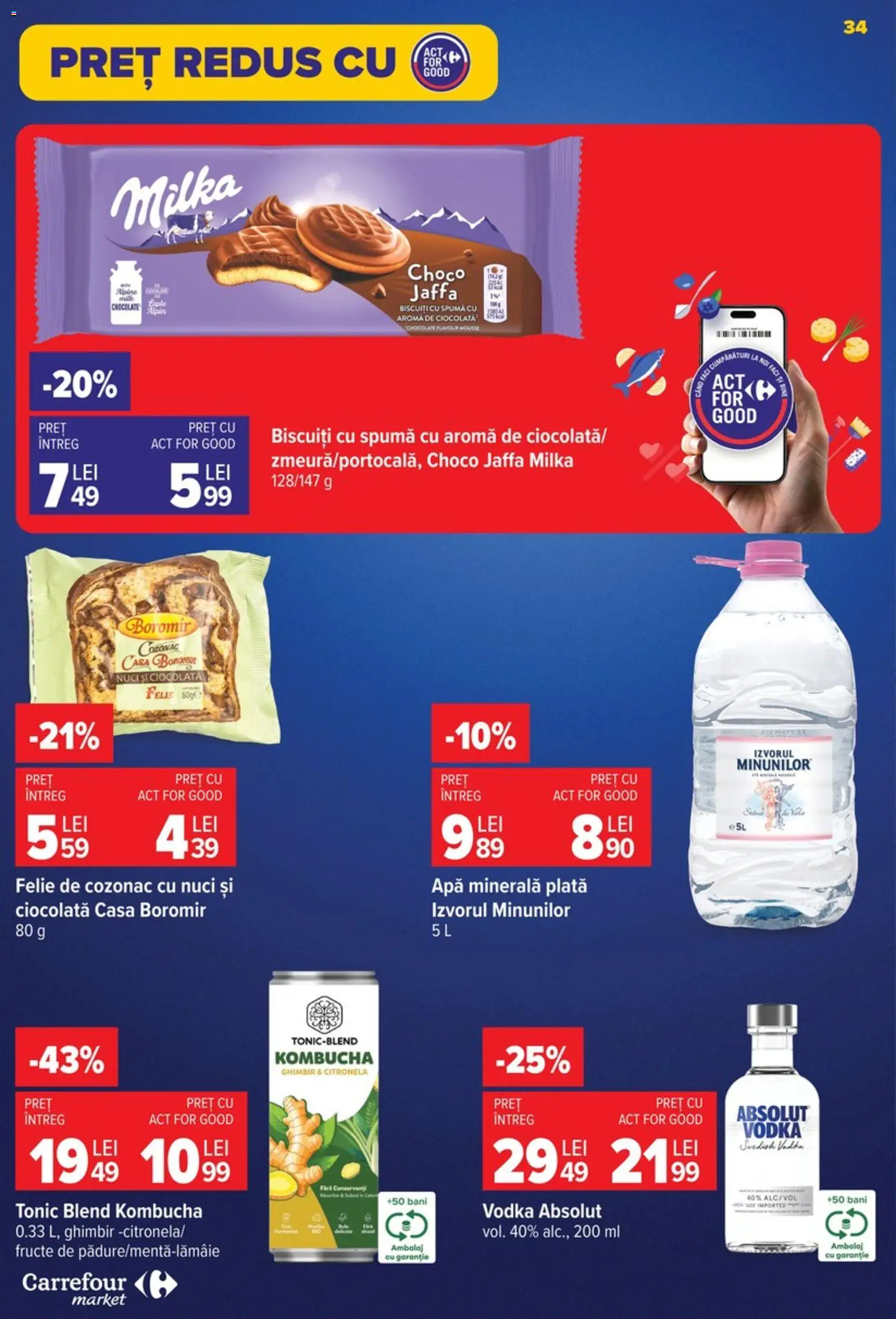 Catalog Carrefour 9 - 21 Septembrie 2026 | Pagina 34 | Produse: Apa minerala plata, Nuci, Apă, Fructe