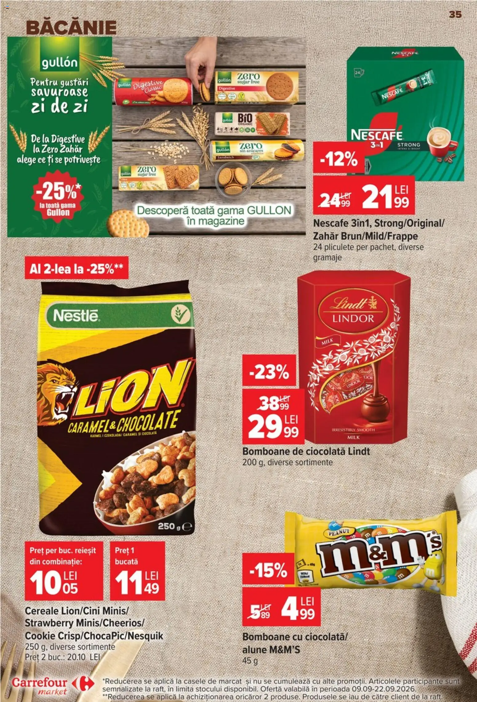 Catalog Carrefour 9 - 21 Septembrie 2026 | Pagina 35 | Produse: Zero, Lindt, Aplică, Bomboane