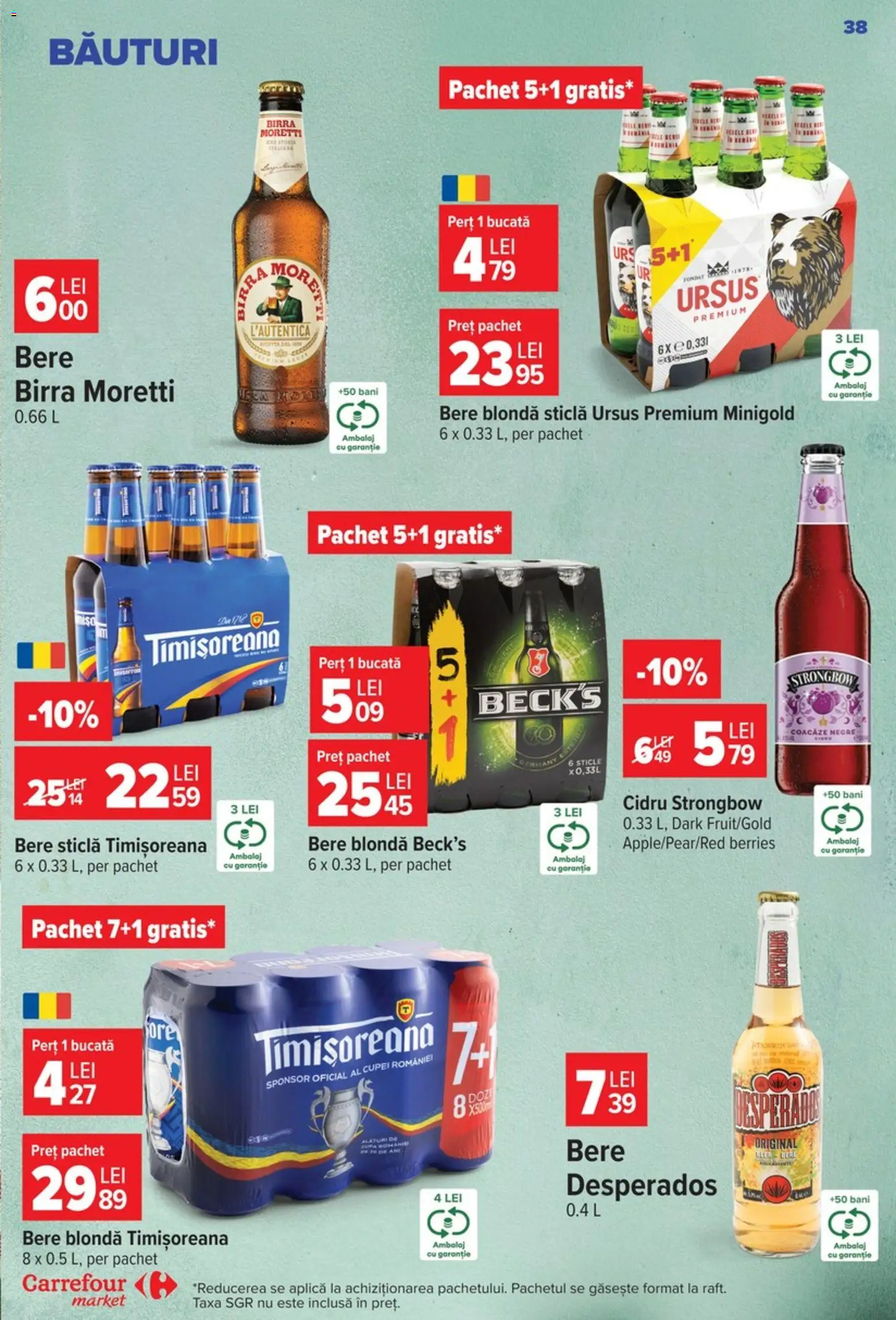 Catalog Carrefour 9 - 21 Septembrie 2026 | Pagina 38 | Produse: Premium, Ursus, Aplică, Desperados