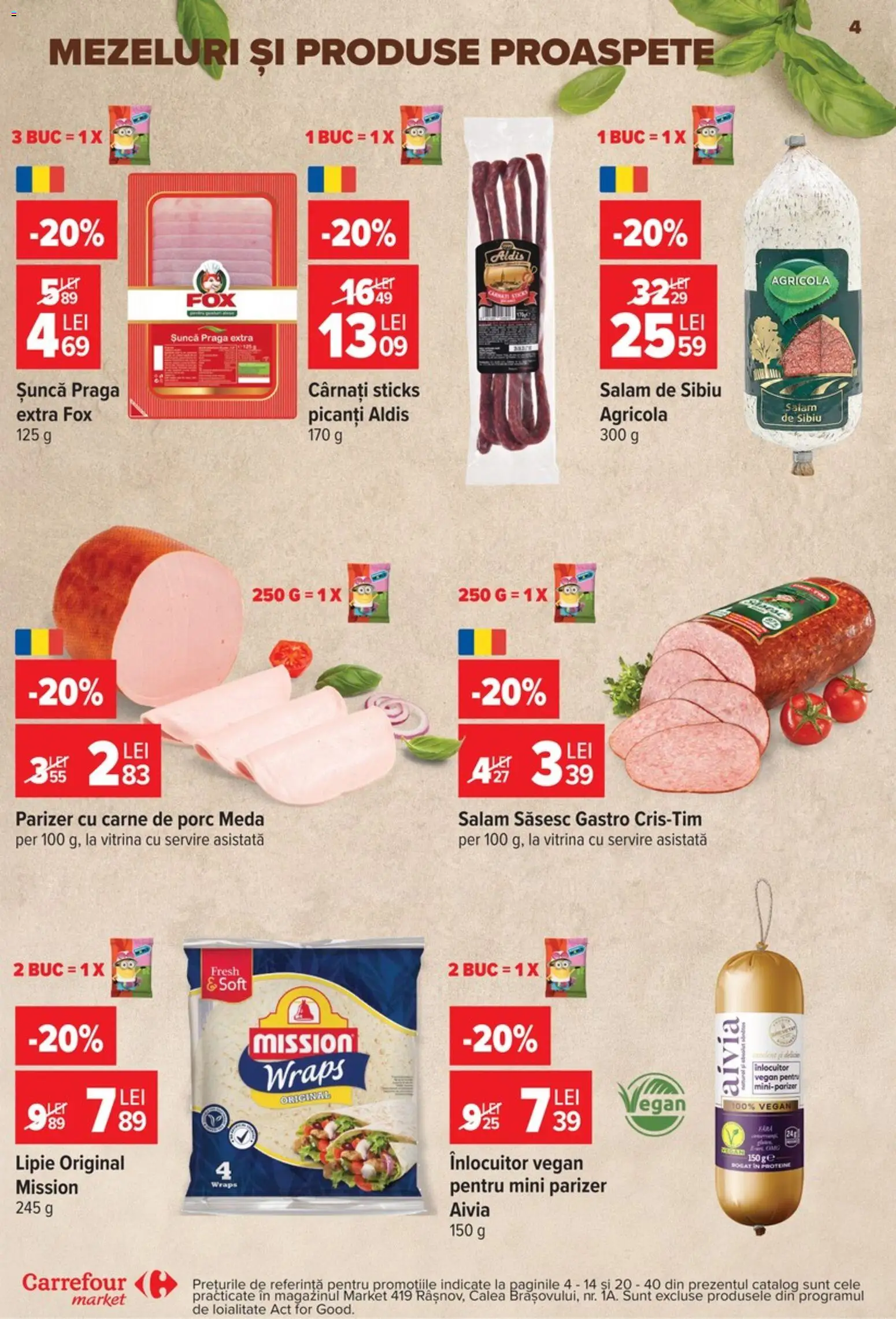 Catalog Carrefour 9 - 21 Septembrie 2026 | Pagina 4 | Produse: Sunca praga, Proteine, Agricola, Șuncă